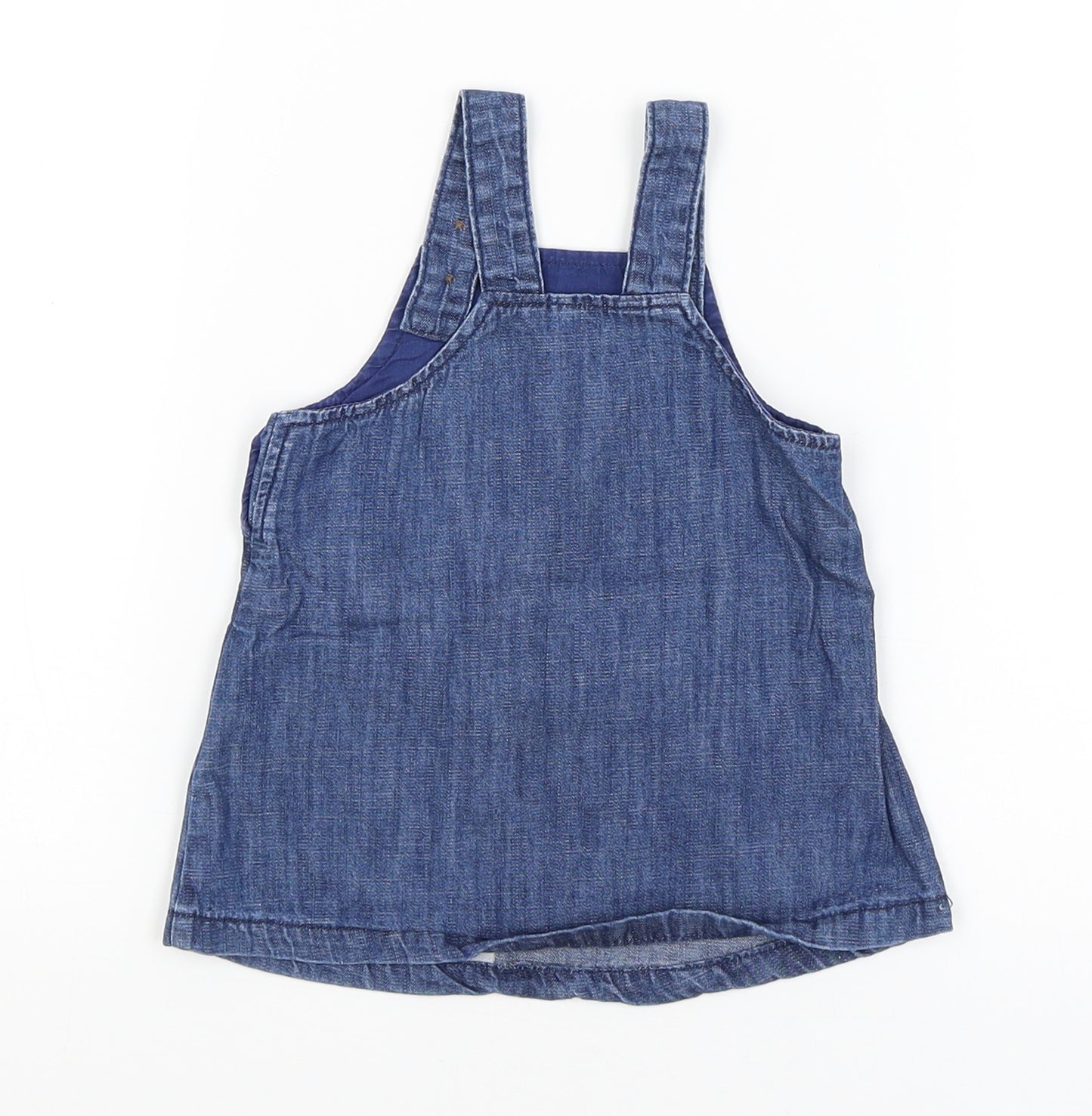 M&S Baby Blue   Pinafore/Dungaree Dress  Size 0-3 Months  - Winnie the Pooh
