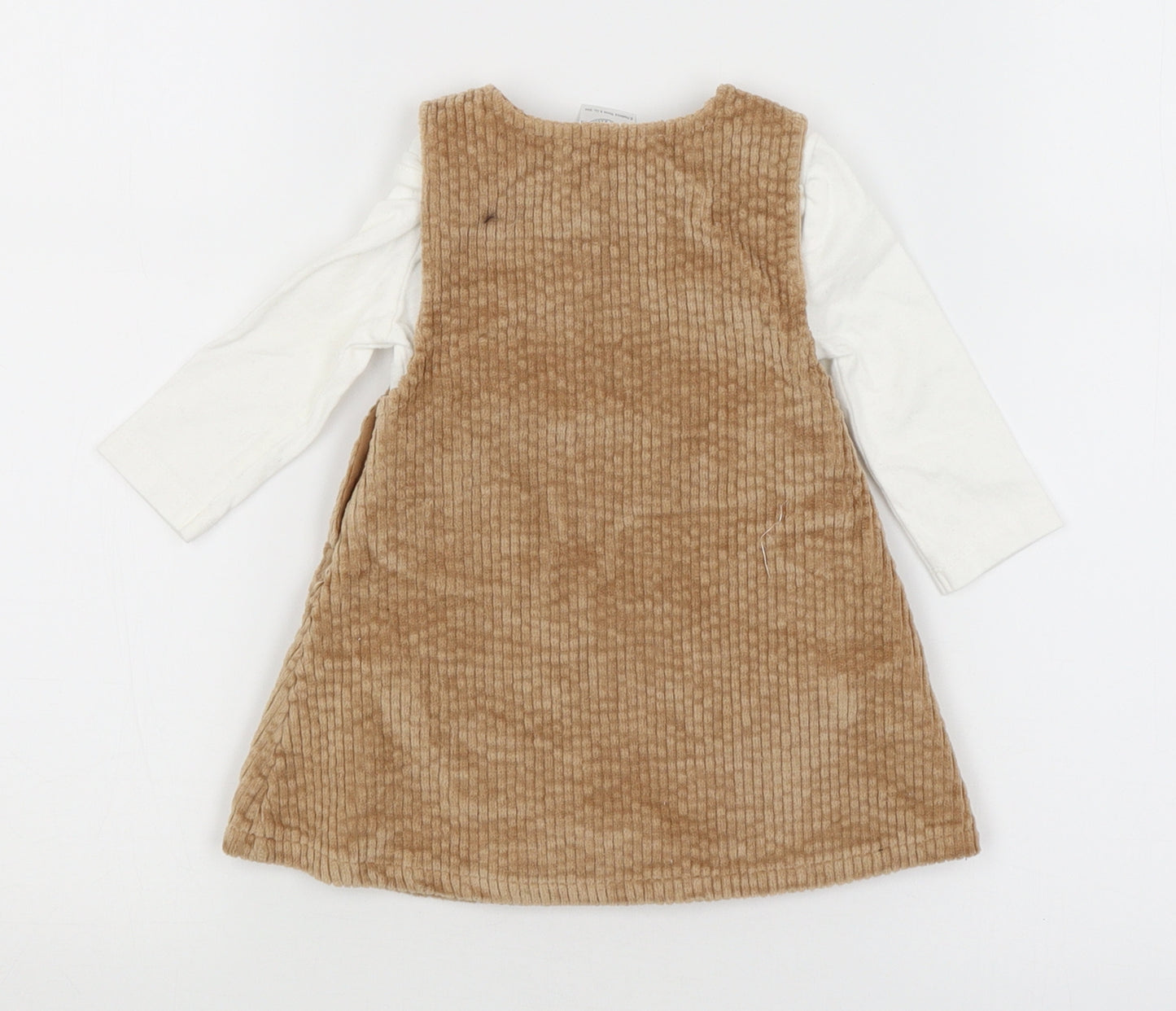 TU Baby Brown   Dress Set Outfit/Set Size 0-3 Months