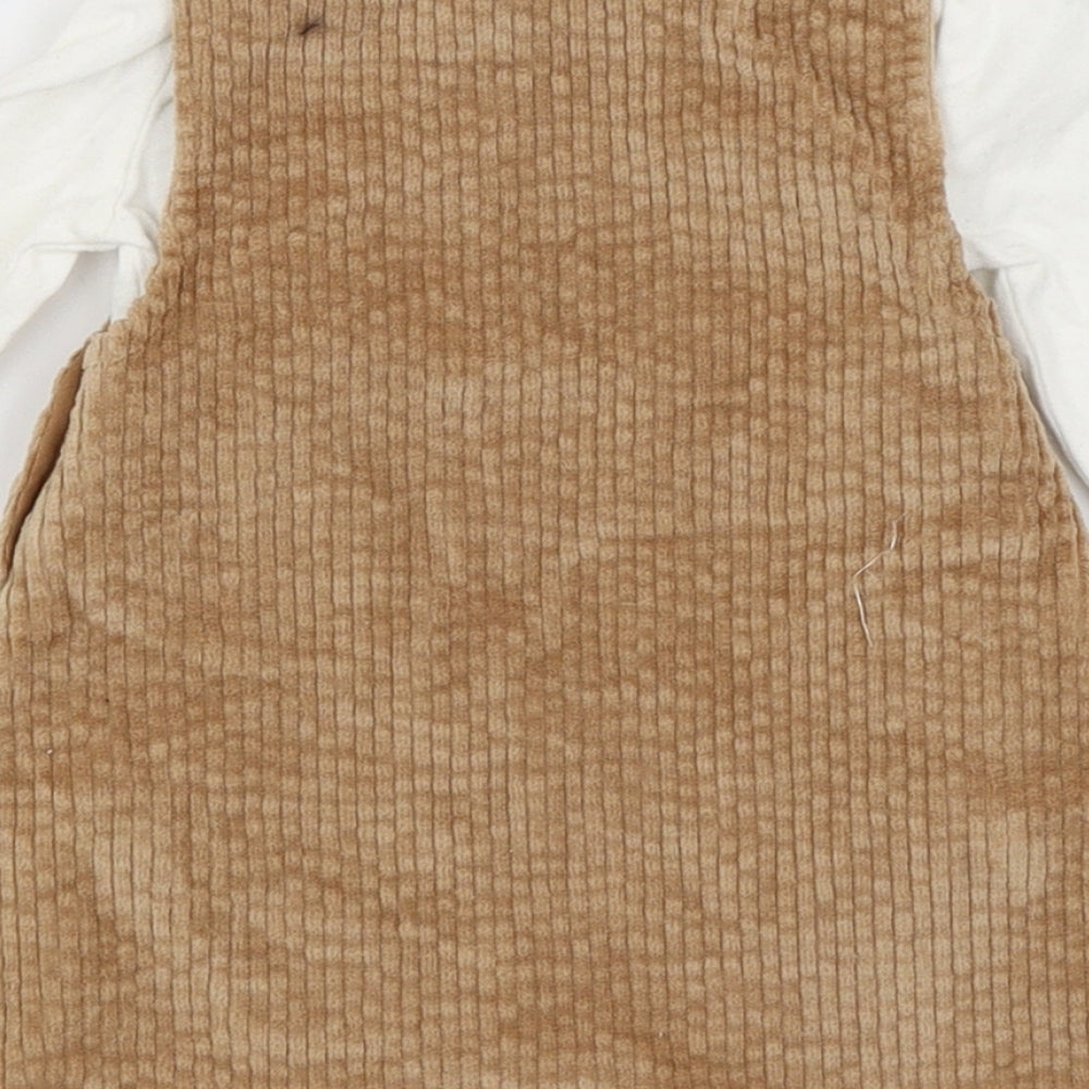 TU Baby Brown   Dress Set Outfit/Set Size 0-3 Months