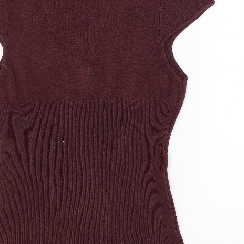 Roman Womens Red   Basic T-Shirt Size M