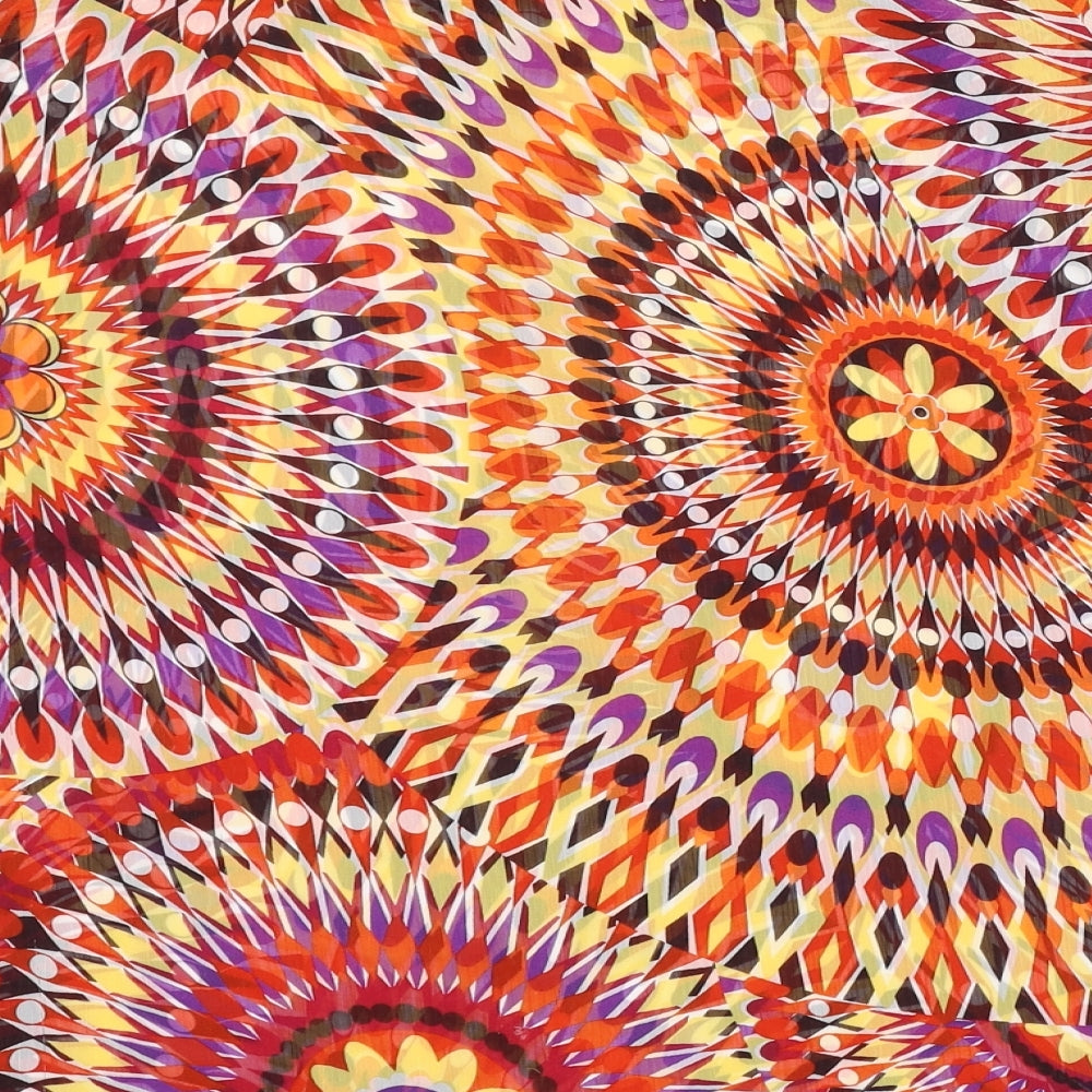 Coolwater Womens Orange Geometric  Basic Blouse Size 10