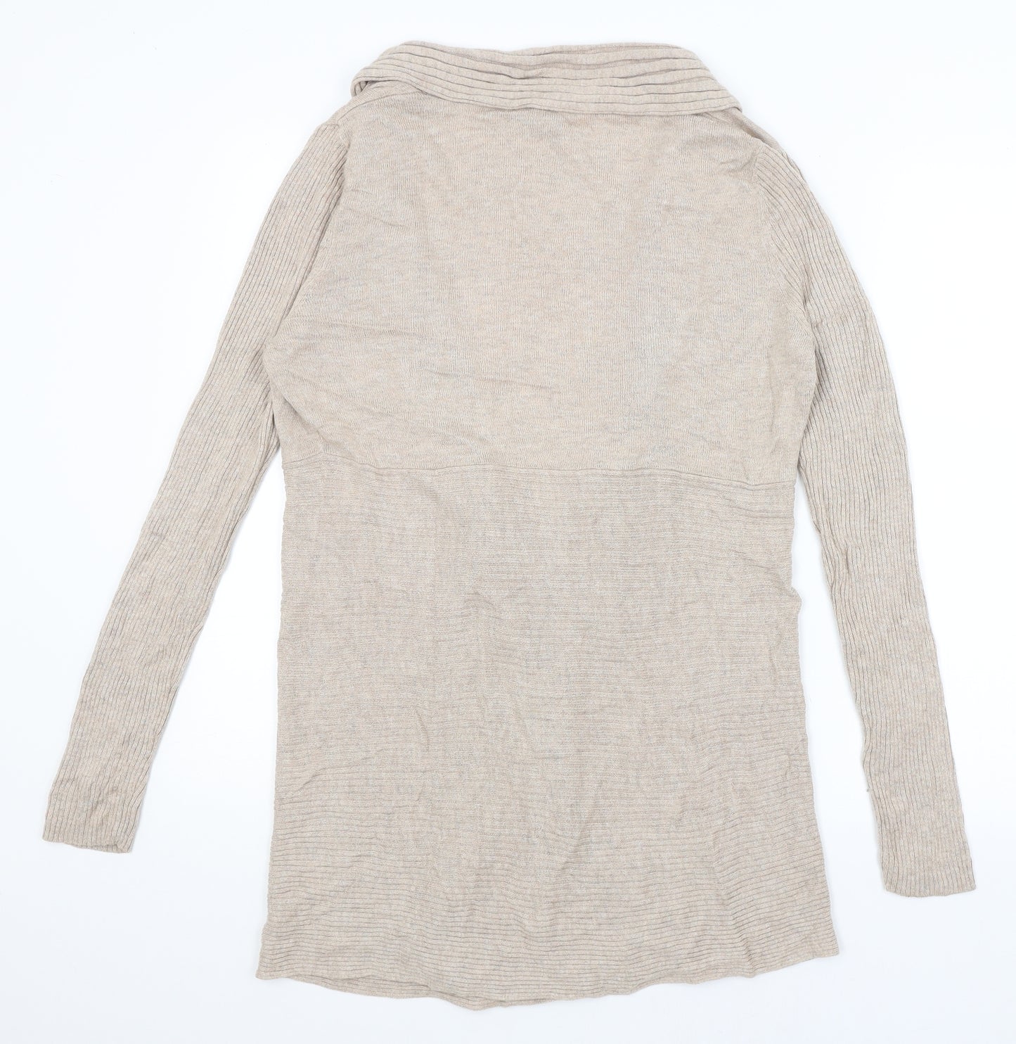 Dunnes Womens Beige   Wrap Jumper Size M