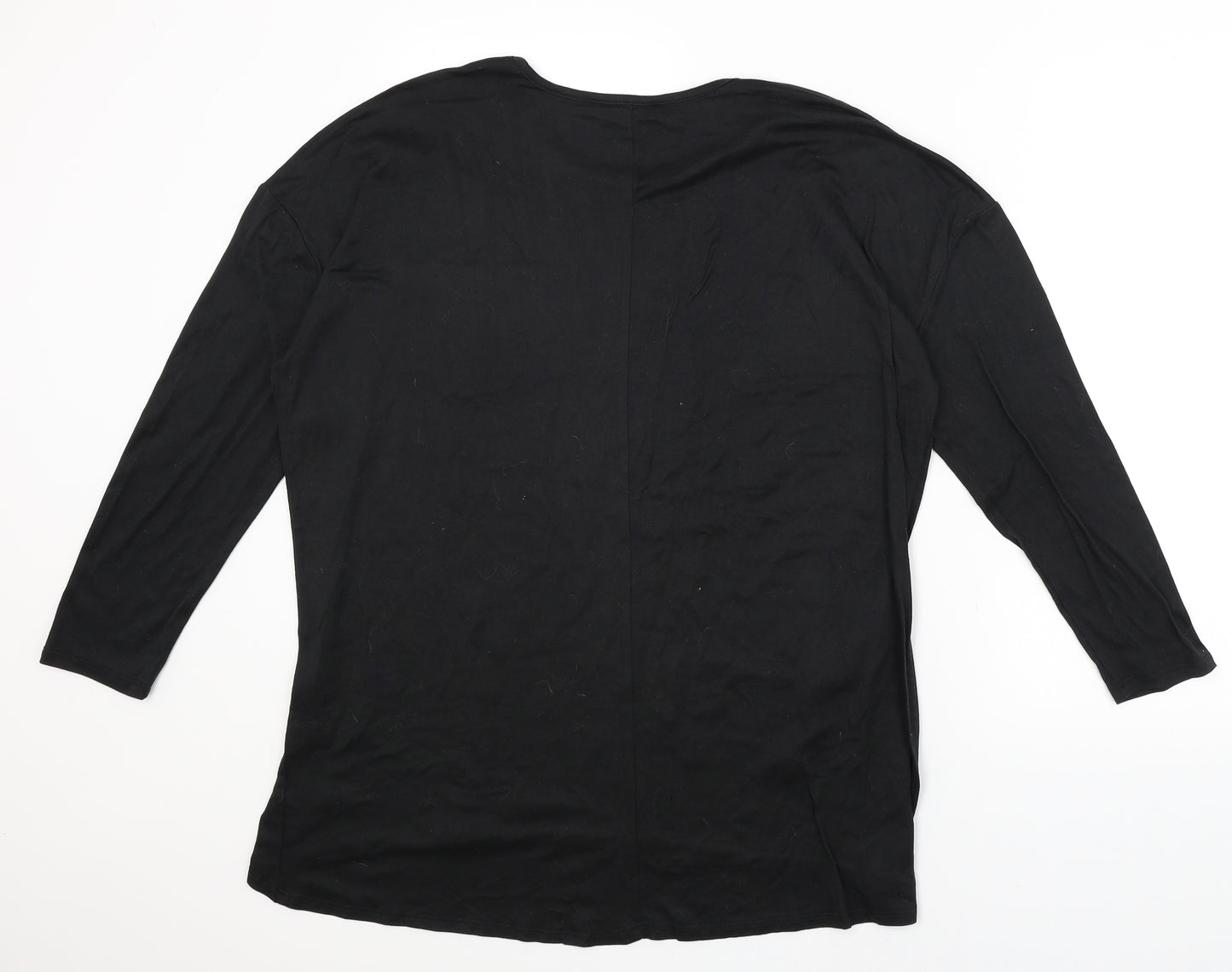 Pep & Co Womens Black   Basic T-Shirt Size 16