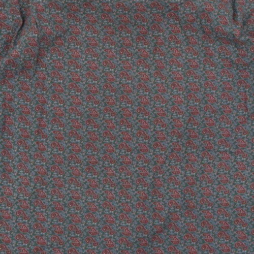 Generra Collection Mens Green Paisley   Dress Shirt Size 14.5