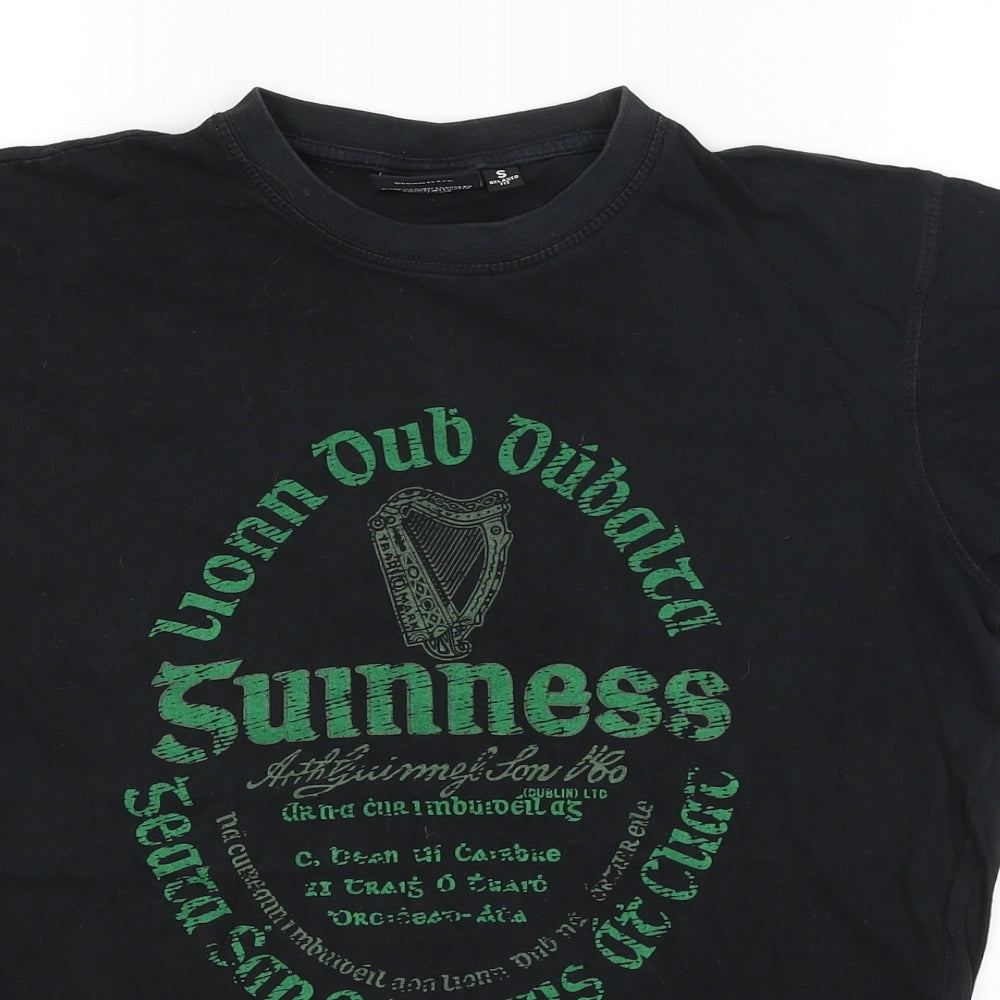 Guinness Mens Black    T-Shirt Size S