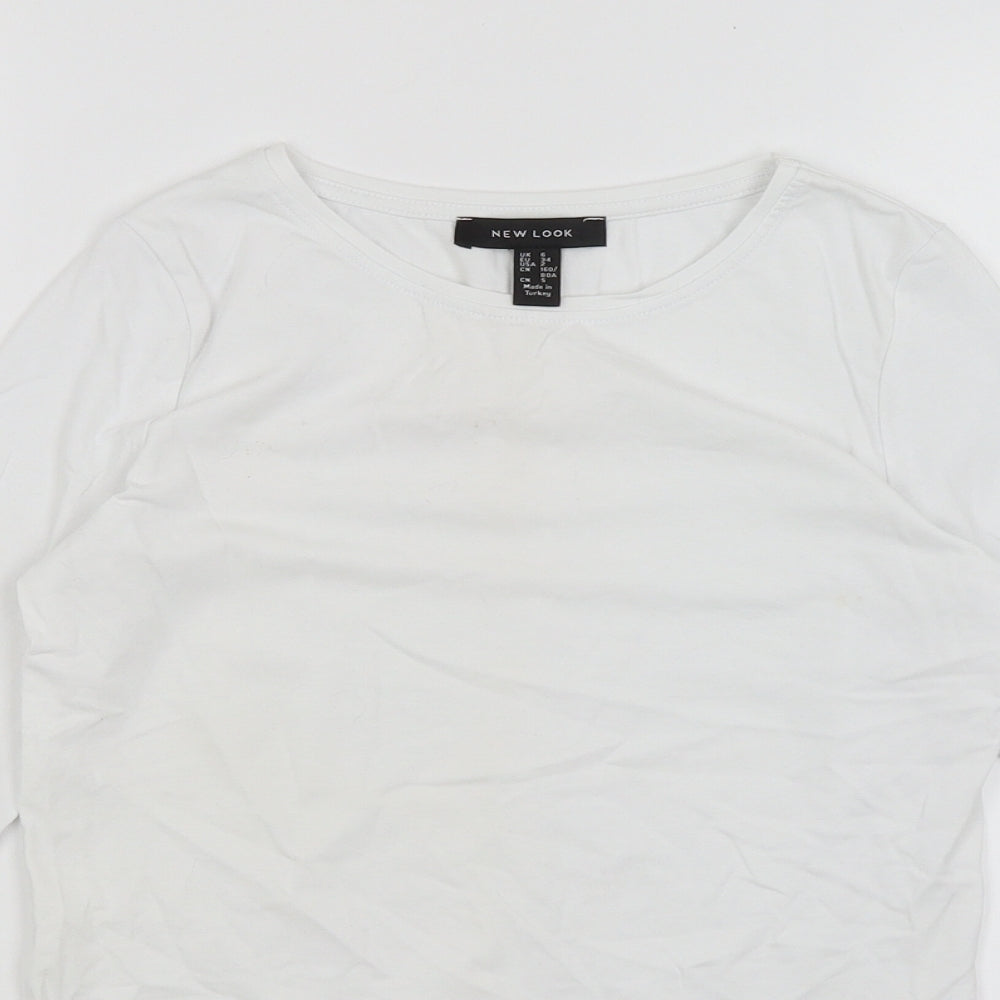 New Look Womens White   Basic T-Shirt Size 8