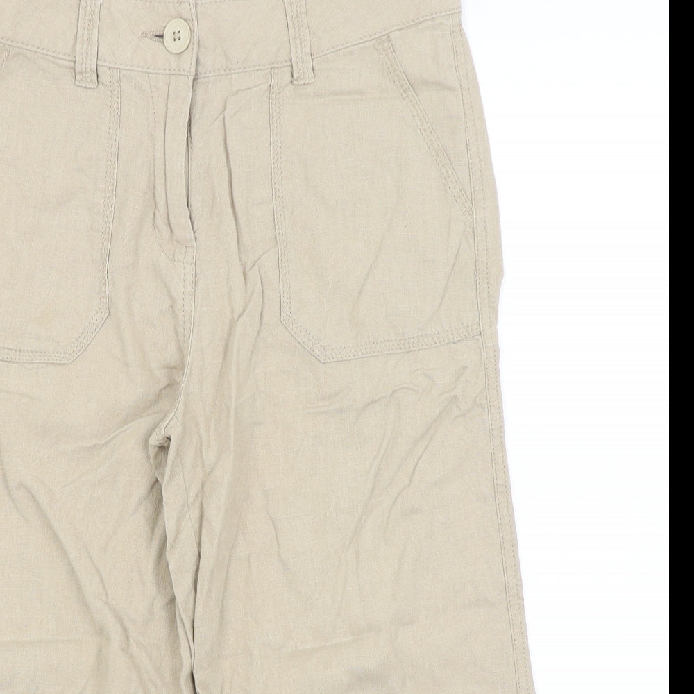 M&S Womens Beige   Bermuda Shorts Size 8