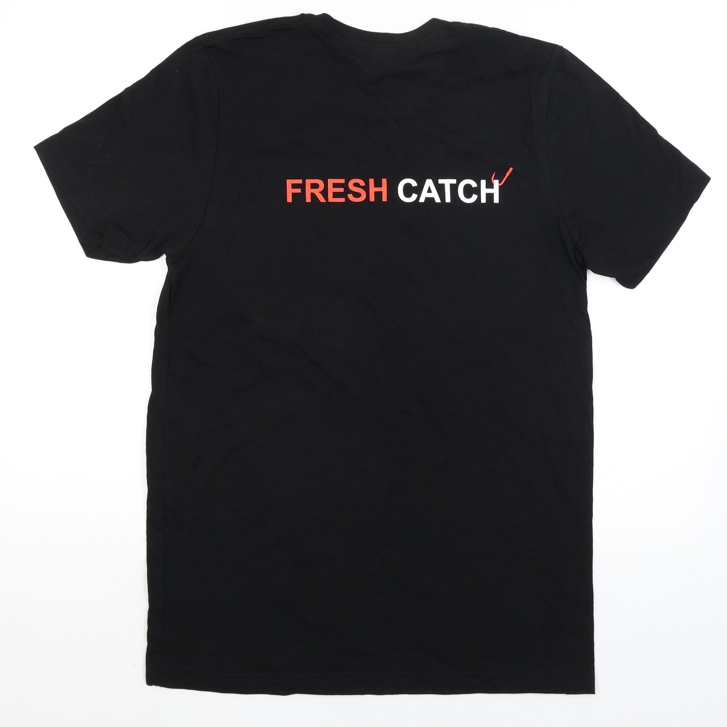 Canvas Mens Black    T-Shirt Size M  - Fresh Catch