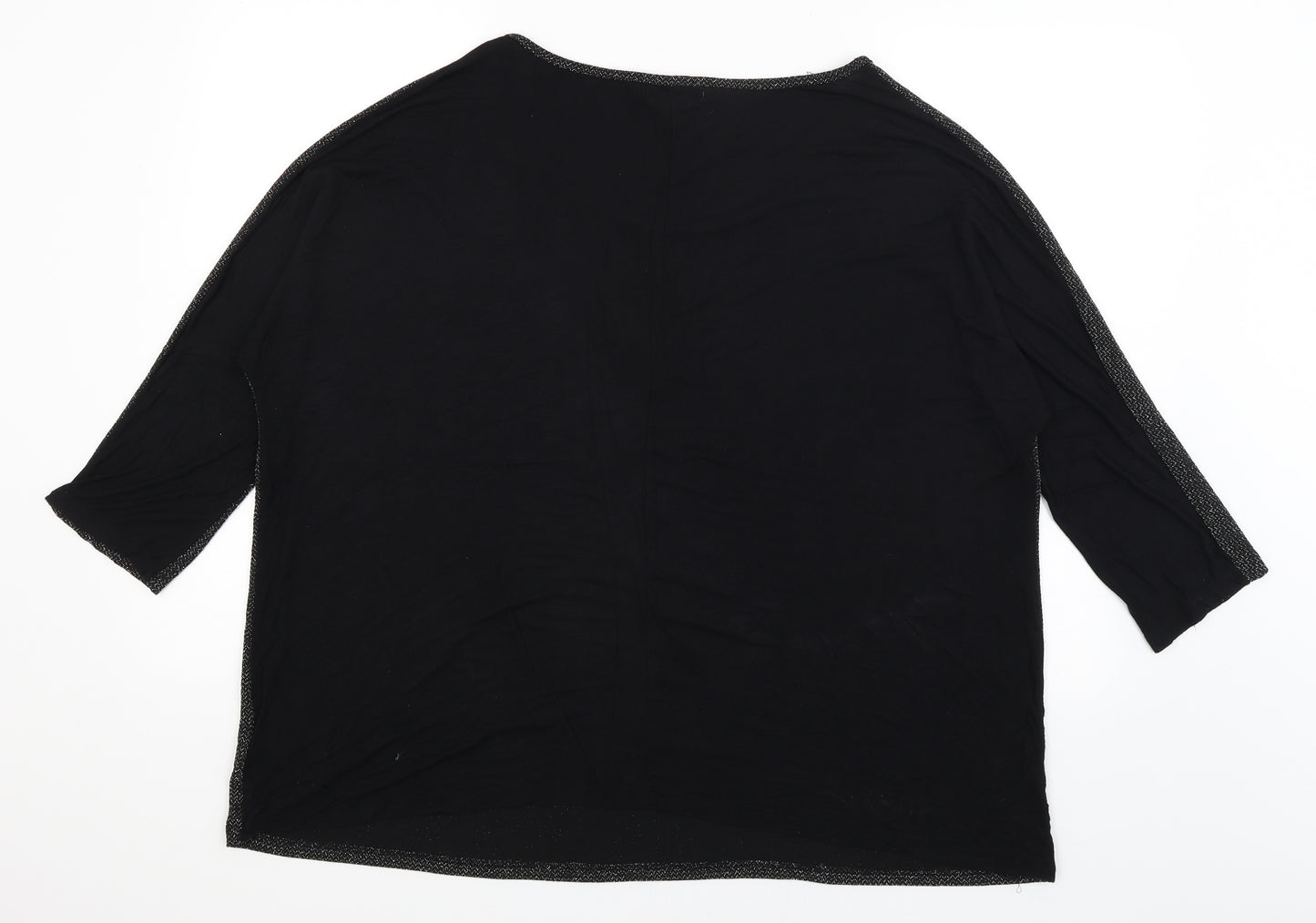 Day & Night Womens Black   Basic T-Shirt Size 22