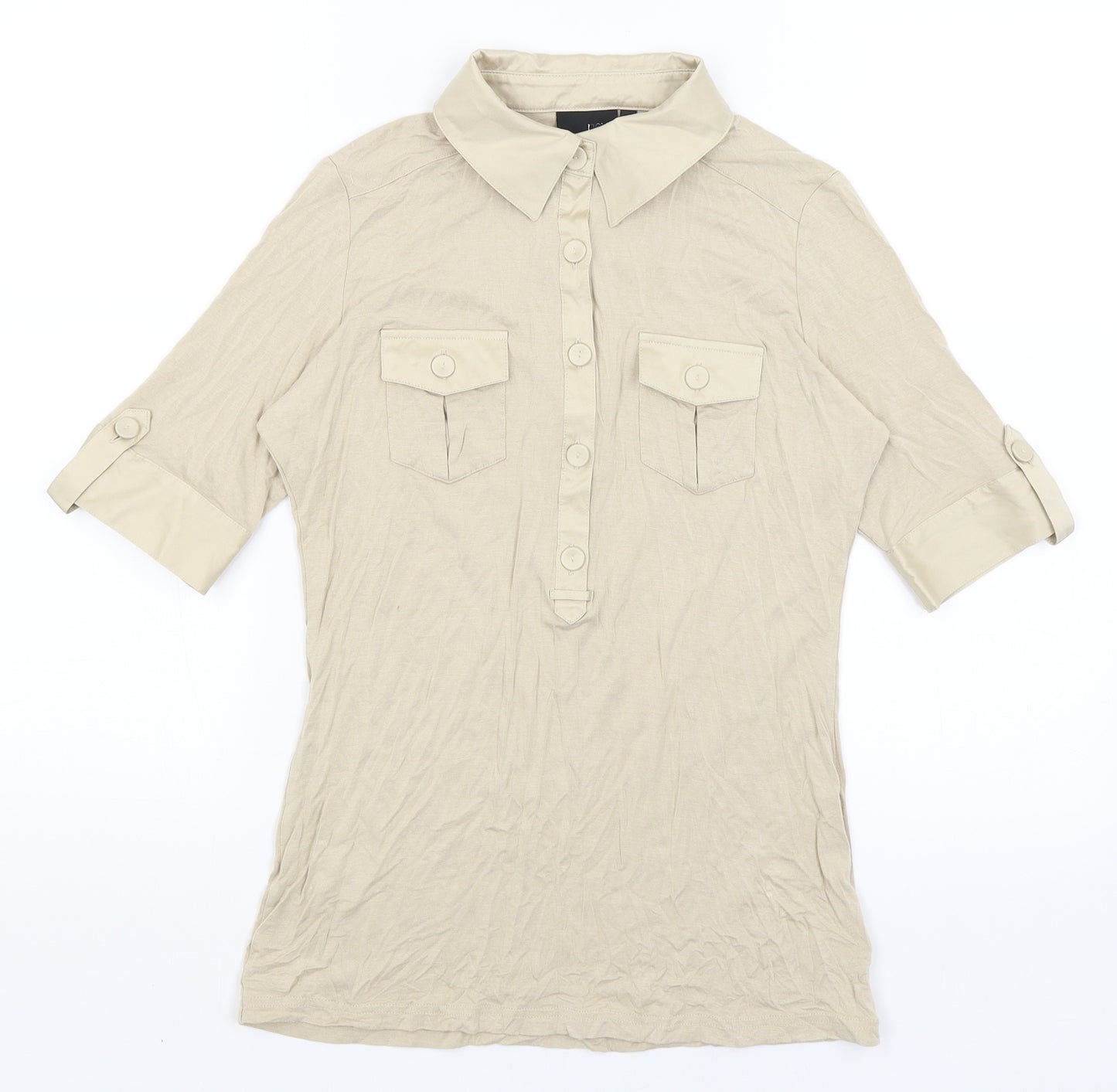 NEXT Womens Beige   Basic T-Shirt Size 8