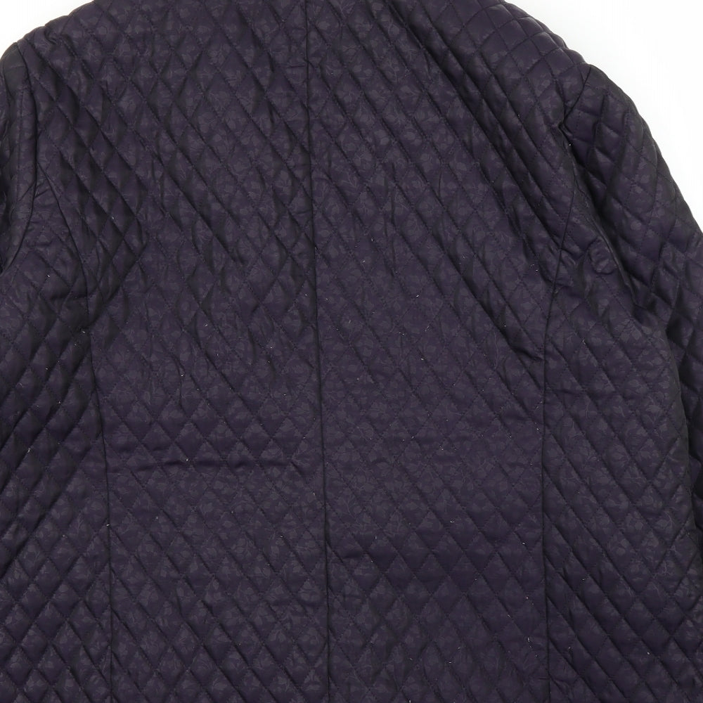 CC Womens Purple   Quilted Jacket Size 18