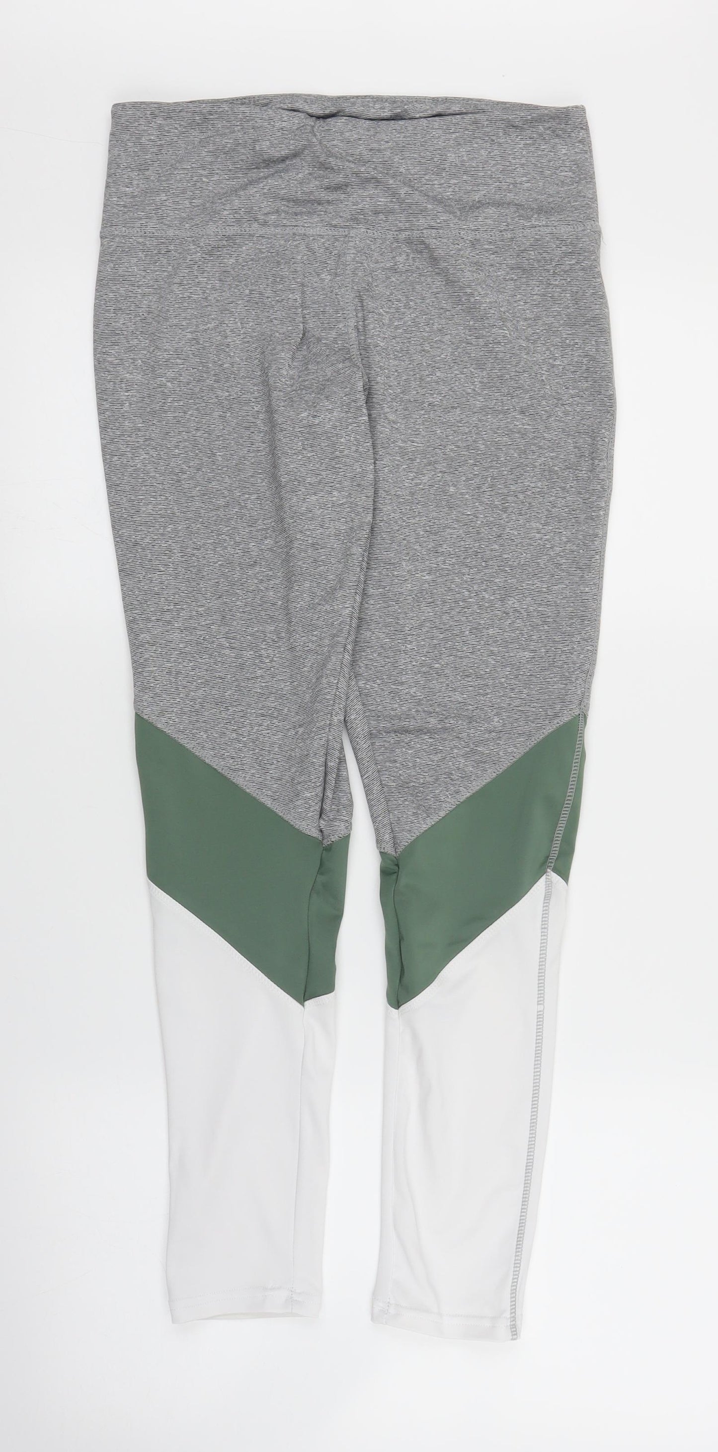 Primark Womens Grey   Capri Leggings Size 12 L25 in
