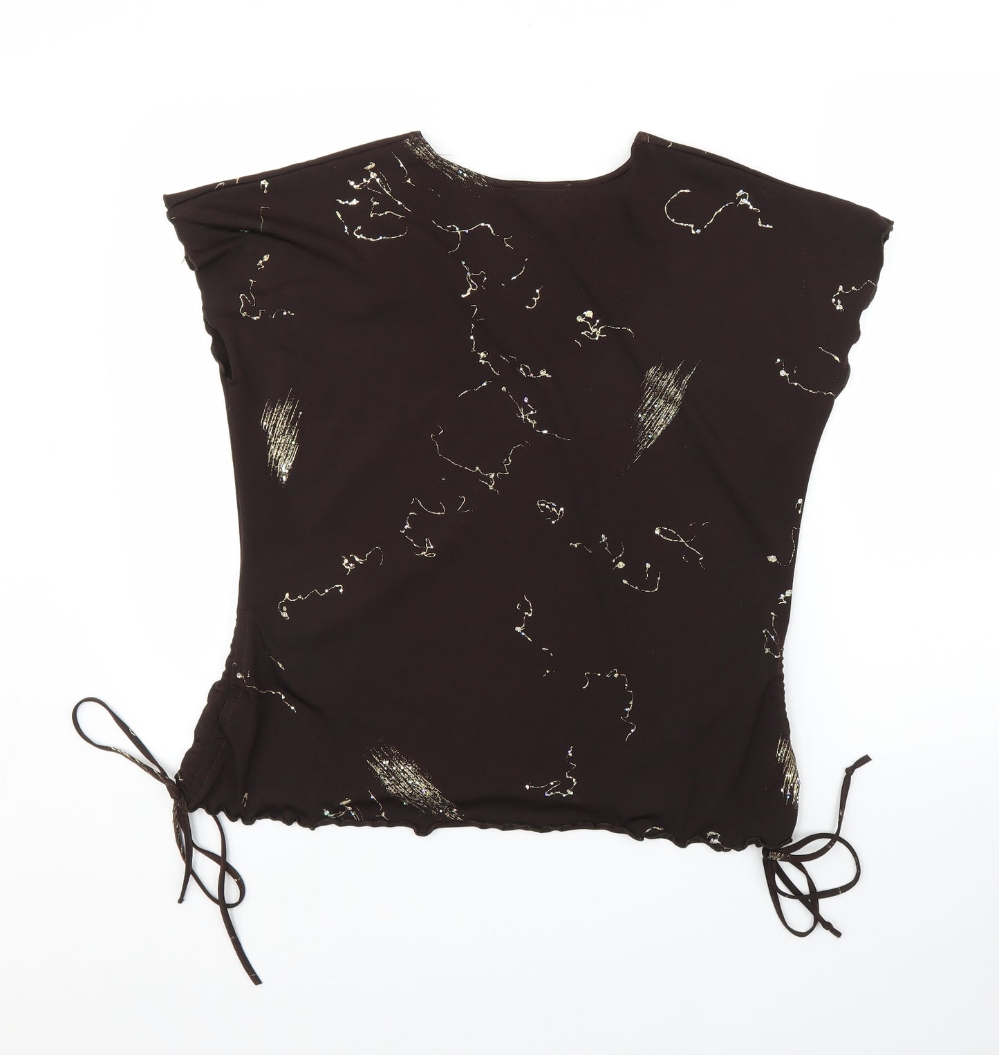 Saloos Womens Brown   Basic Blouse Size L