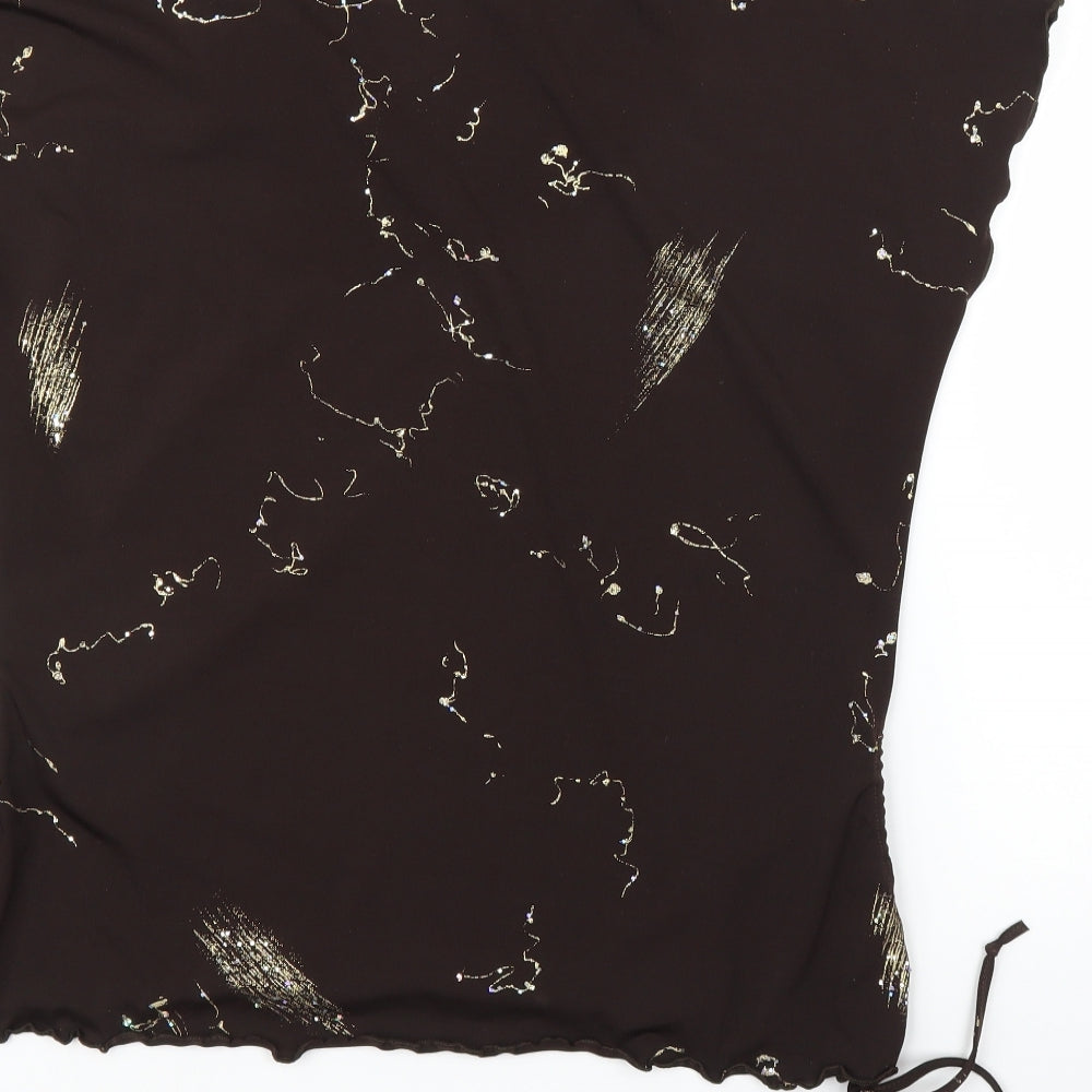 Saloos Womens Brown   Basic Blouse Size L