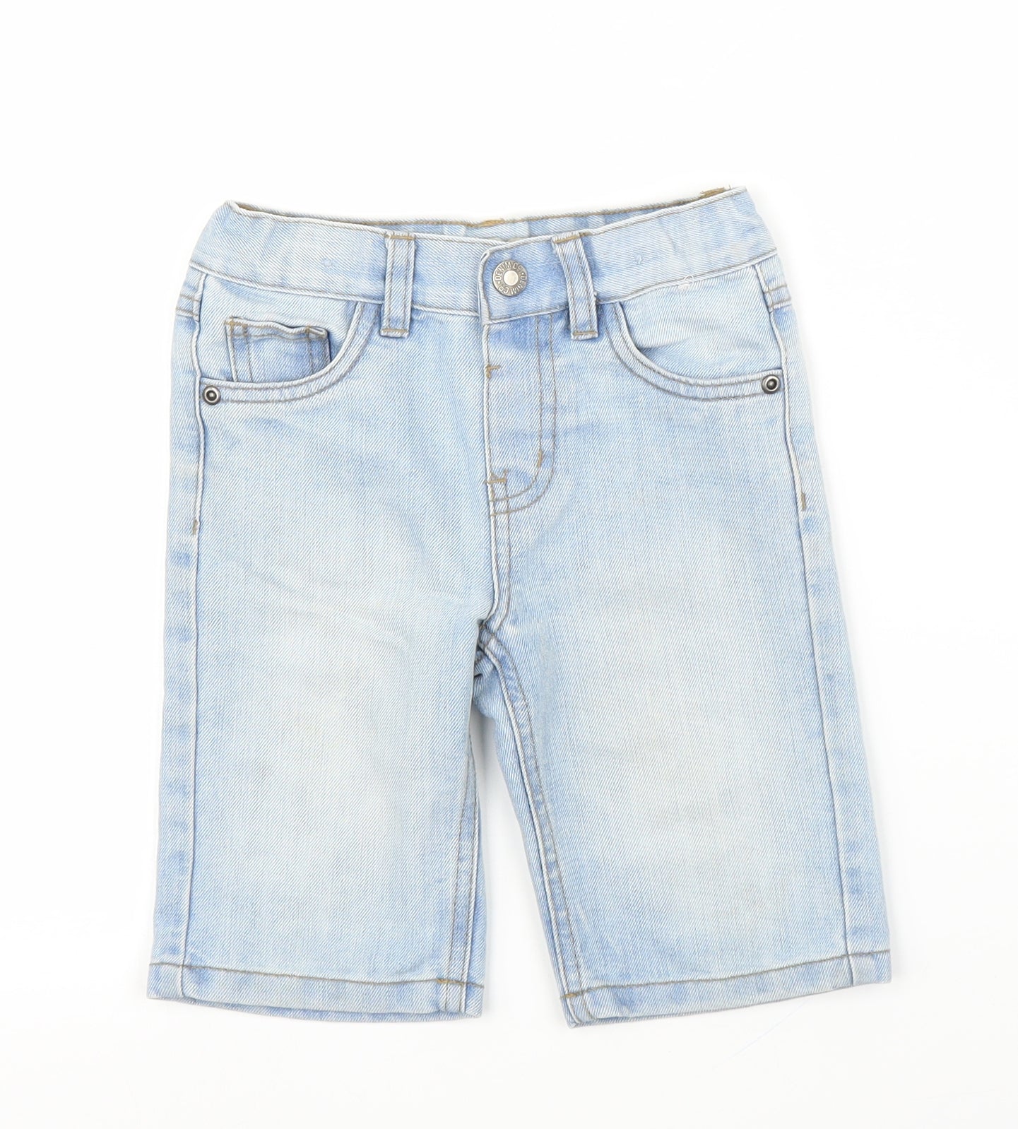 Primark Boys Blue  Denim Bermuda Shorts Size 4-5 Years