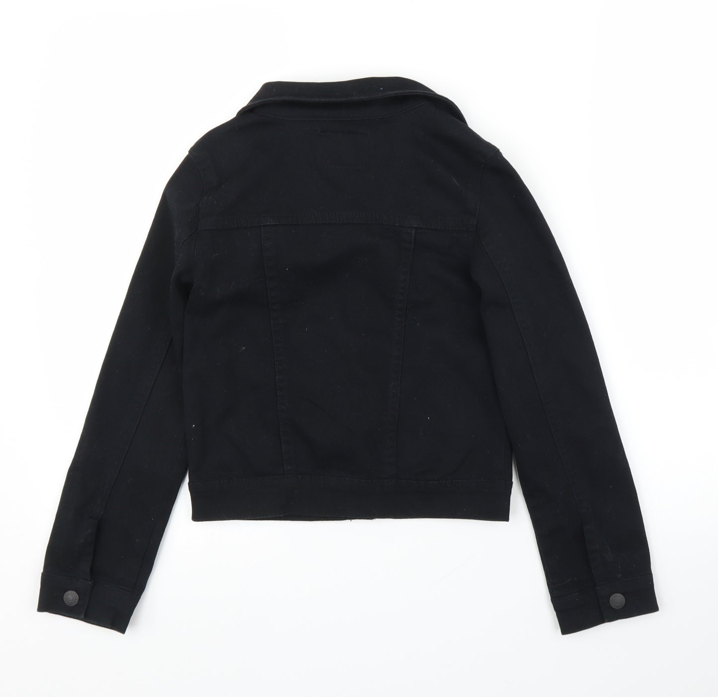 Levi Strauss & Co Girls Black  Denim Jacket  Size 10 Years