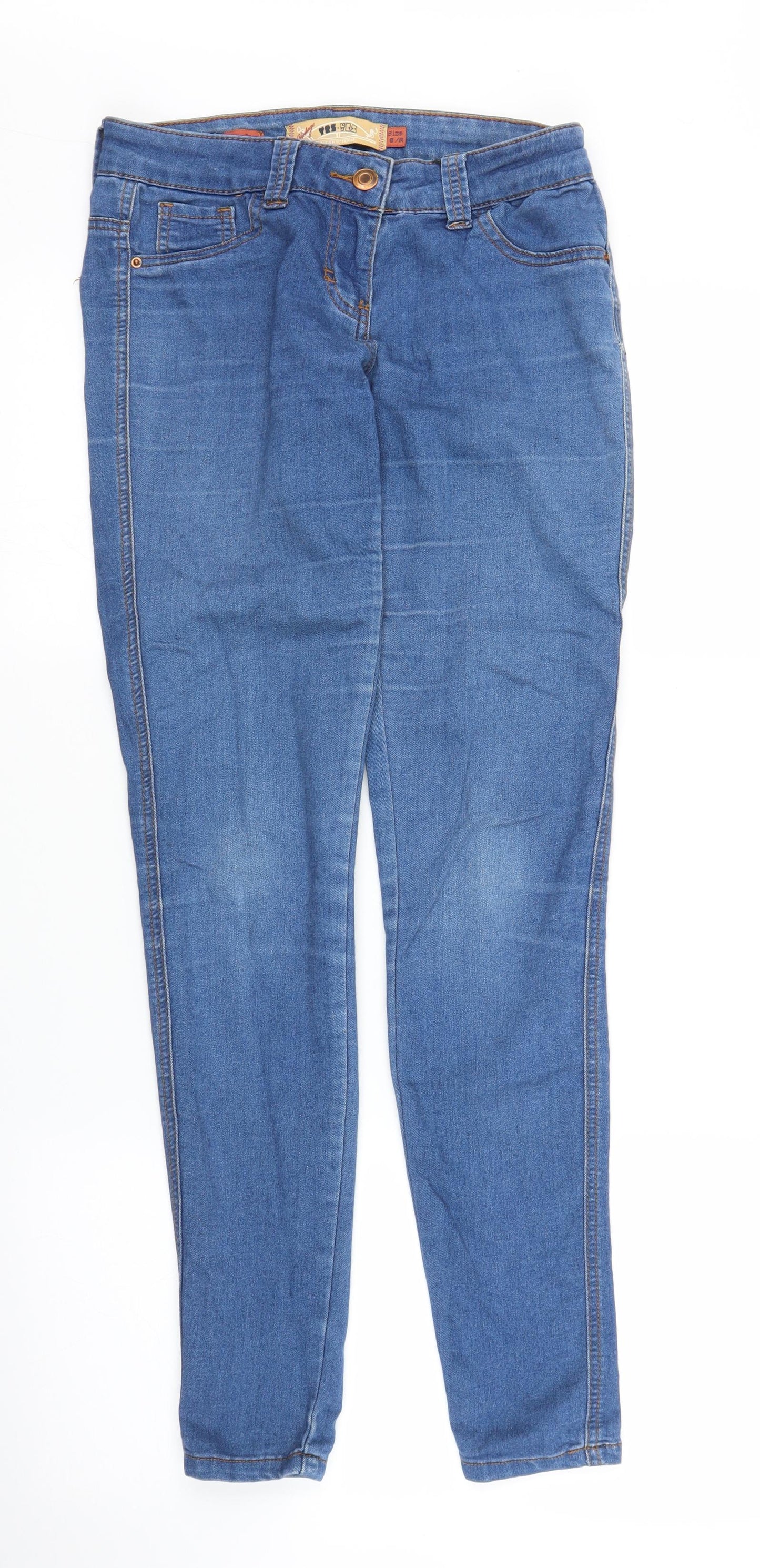 Yes Yes Womens Blue  Denim Jegging Jeans Size 8 L27 in