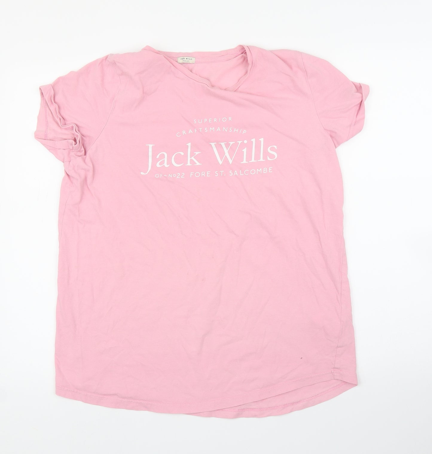 Jack Wills Mens Pink    T-Shirt Size M