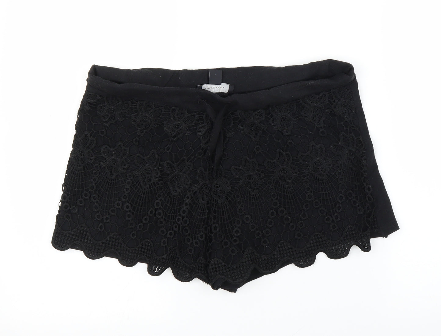 Primark Womens Black   Cut-Off Shorts Size 14