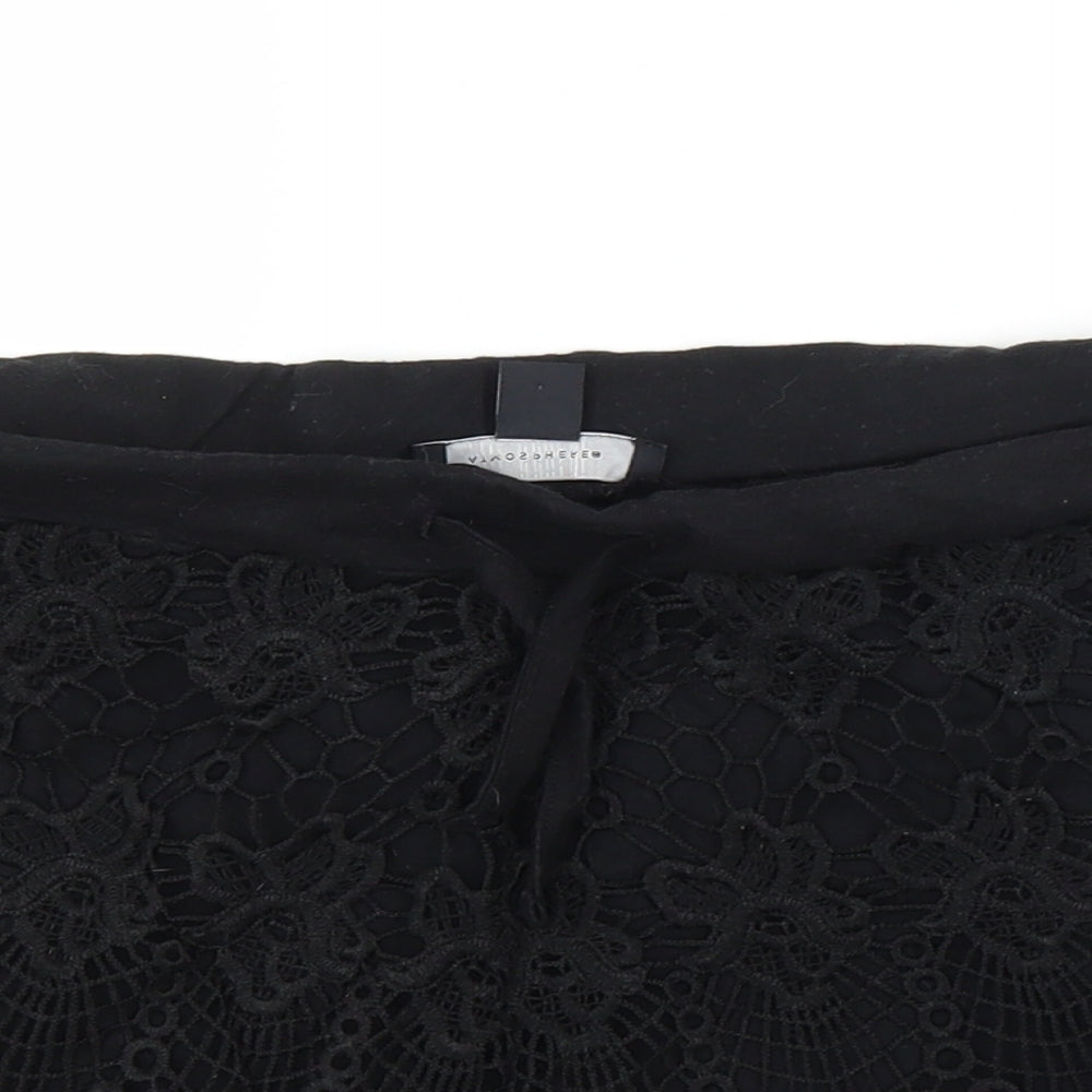 Primark Womens Black   Cut-Off Shorts Size 14