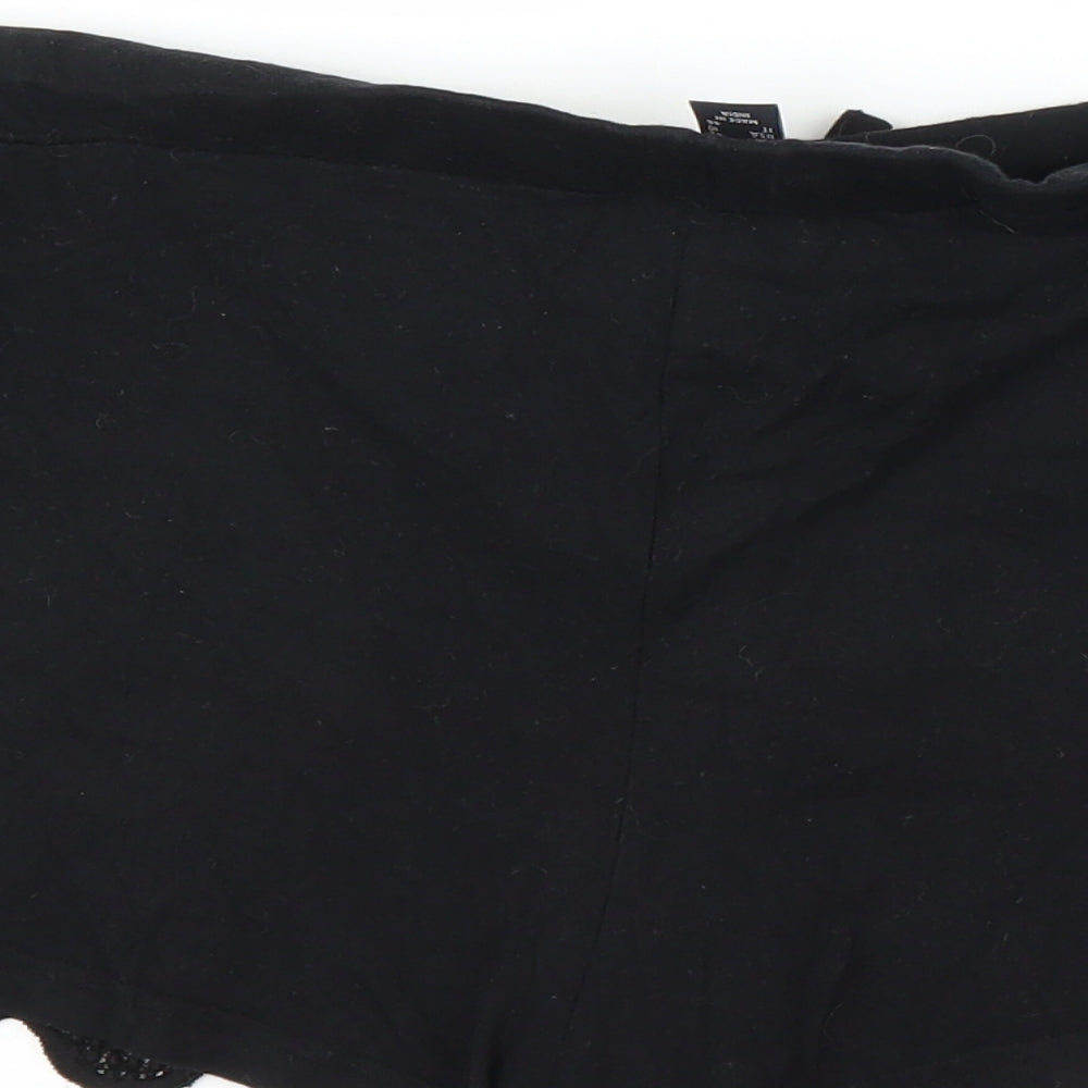 Primark Womens Black   Cut-Off Shorts Size 14