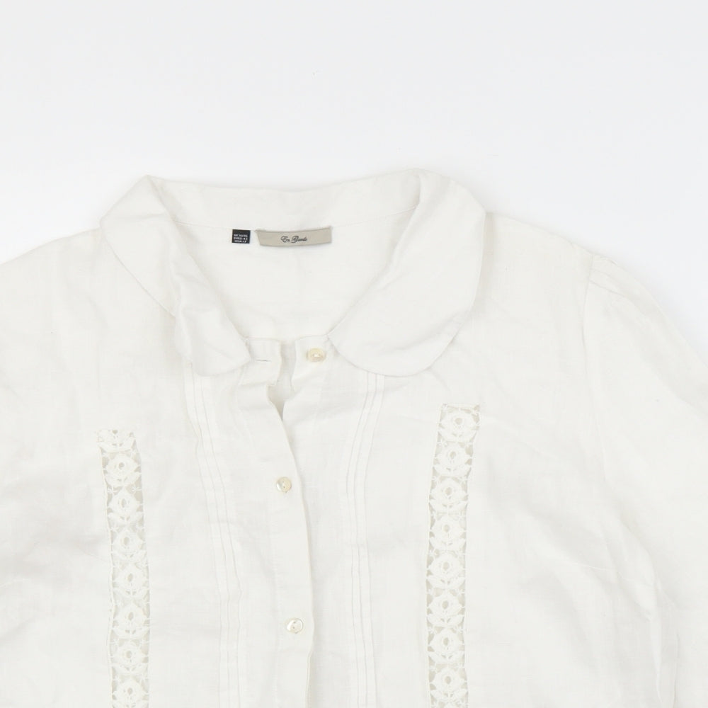 En Garde Womens White   Basic Blouse Size 16