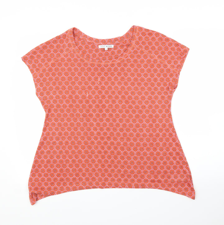 NEXT Womens Pink Floral  Basic Blouse Size 14
