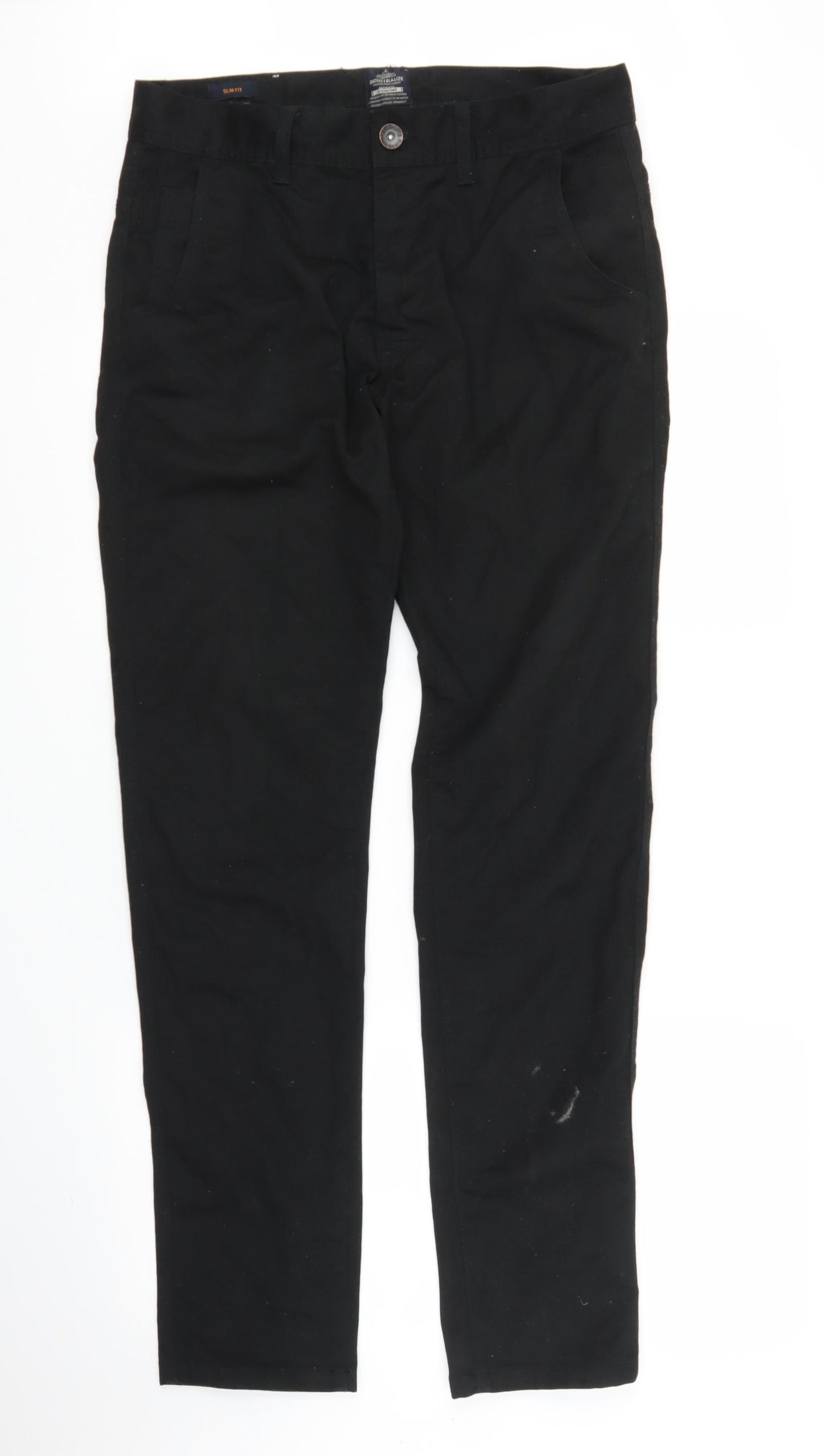 Industrialize Mens Black  Denim Straight Jeans Size 34 in L33 in