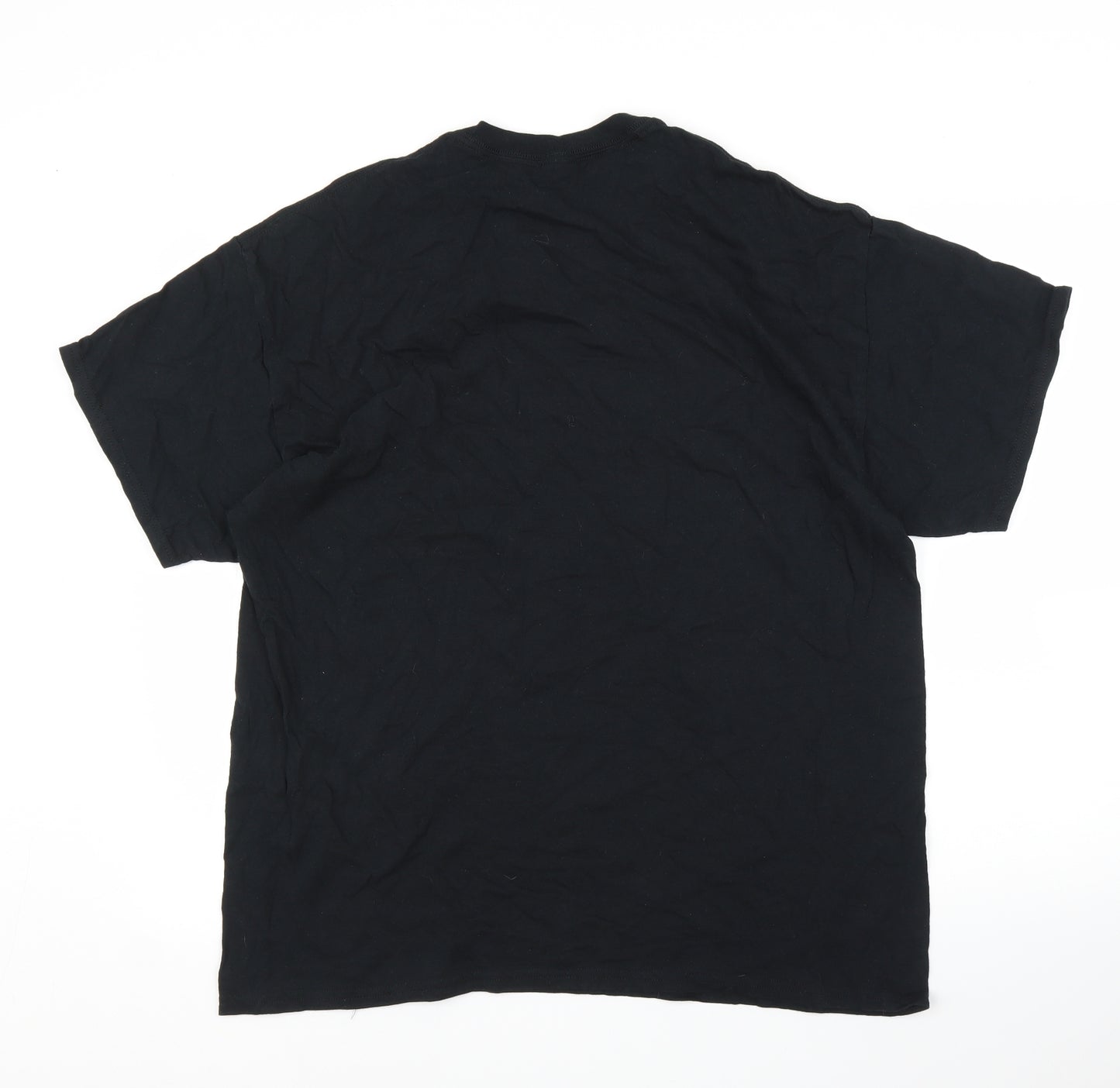 Gildan Mens Black    T-Shirt Size XL