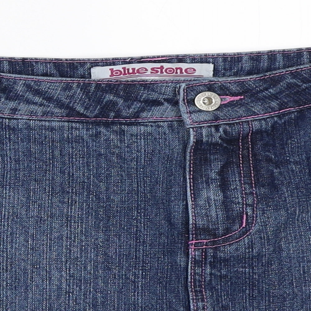 Blue Stone Womens Blue  Denim Mini Skirt Size 10