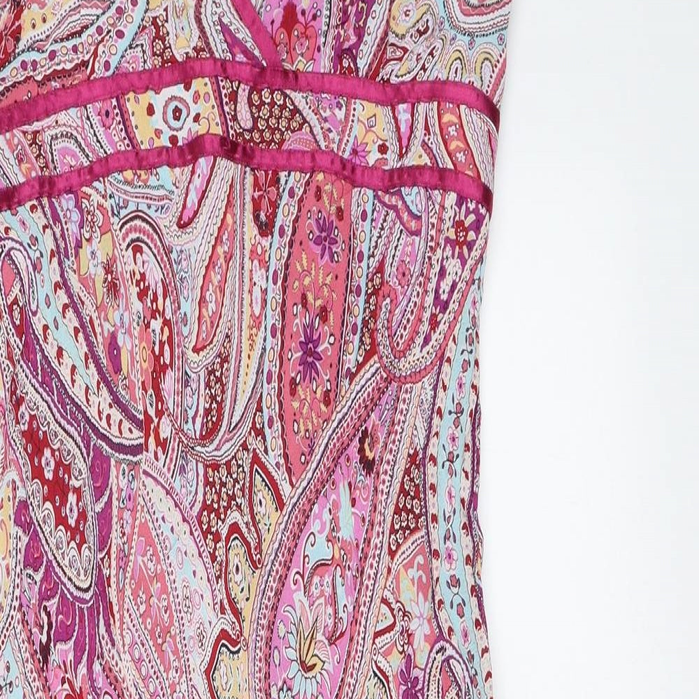 New Look Womens Pink Paisley  Mini  Size 12