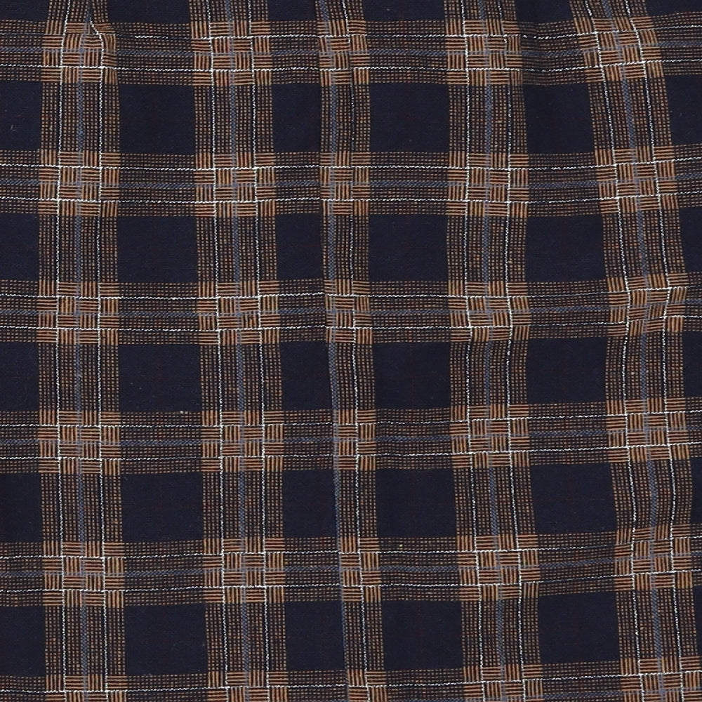 TU Womens Blue Check  Mini Skirt Size 12