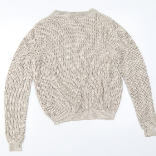 H&M Womens Beige   Pullover Jumper Size M