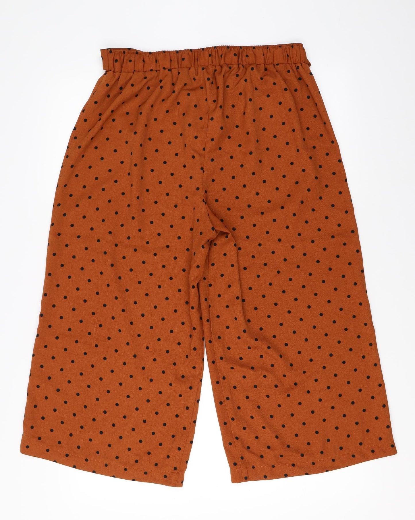 George Womens Orange Polka Dot  Cropped Trousers Size 12 L20 in - Culottes