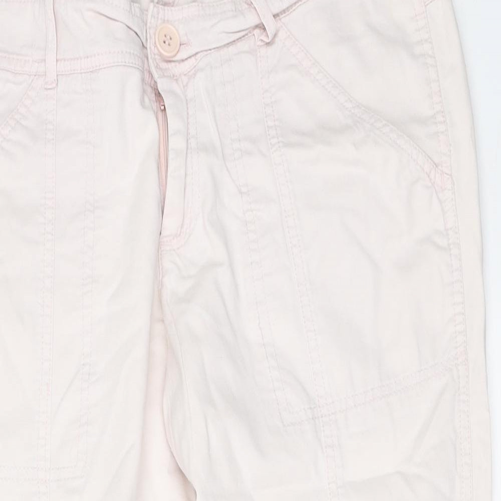 F&F Womens Pink   Cropped Trousers Size 14 L21 in