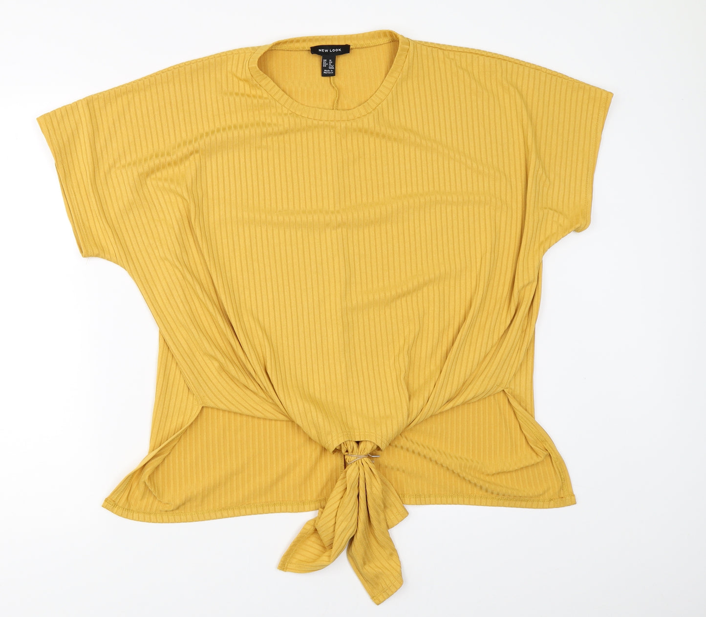 New Look Womens Yellow   Basic Blouse Size 16