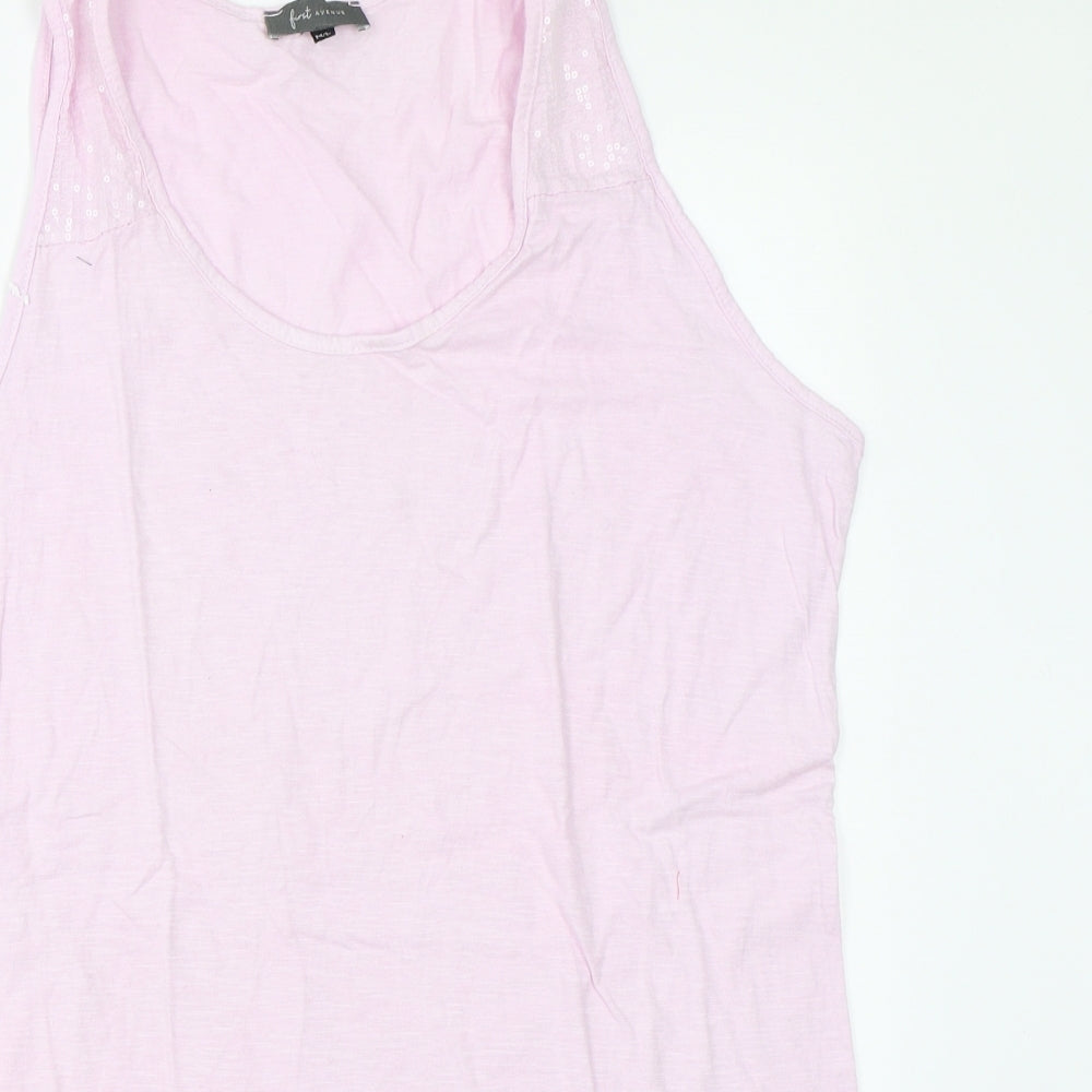 First Avenue Womens Pink   Basic T-Shirt Size M