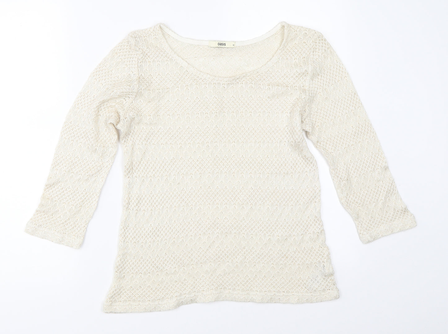 Oasis Womens Ivory   Pullover Jumper Size M