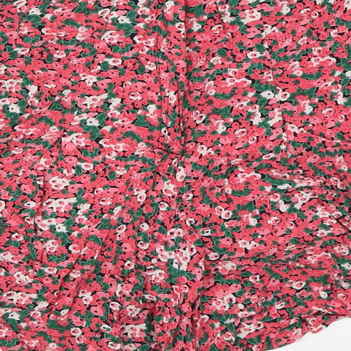 F&F Womens Pink Floral  Hot Pants Shorts Size 10