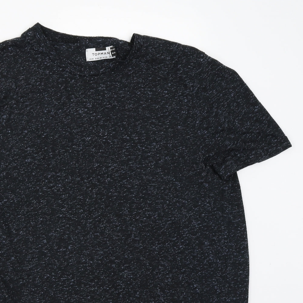 Topman Mens Blue    T-Shirt Size M