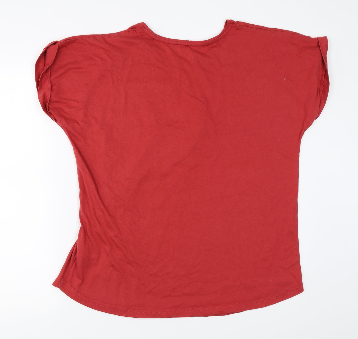 Pretty Secrets Womens Red   Basic T-Shirt Size 16