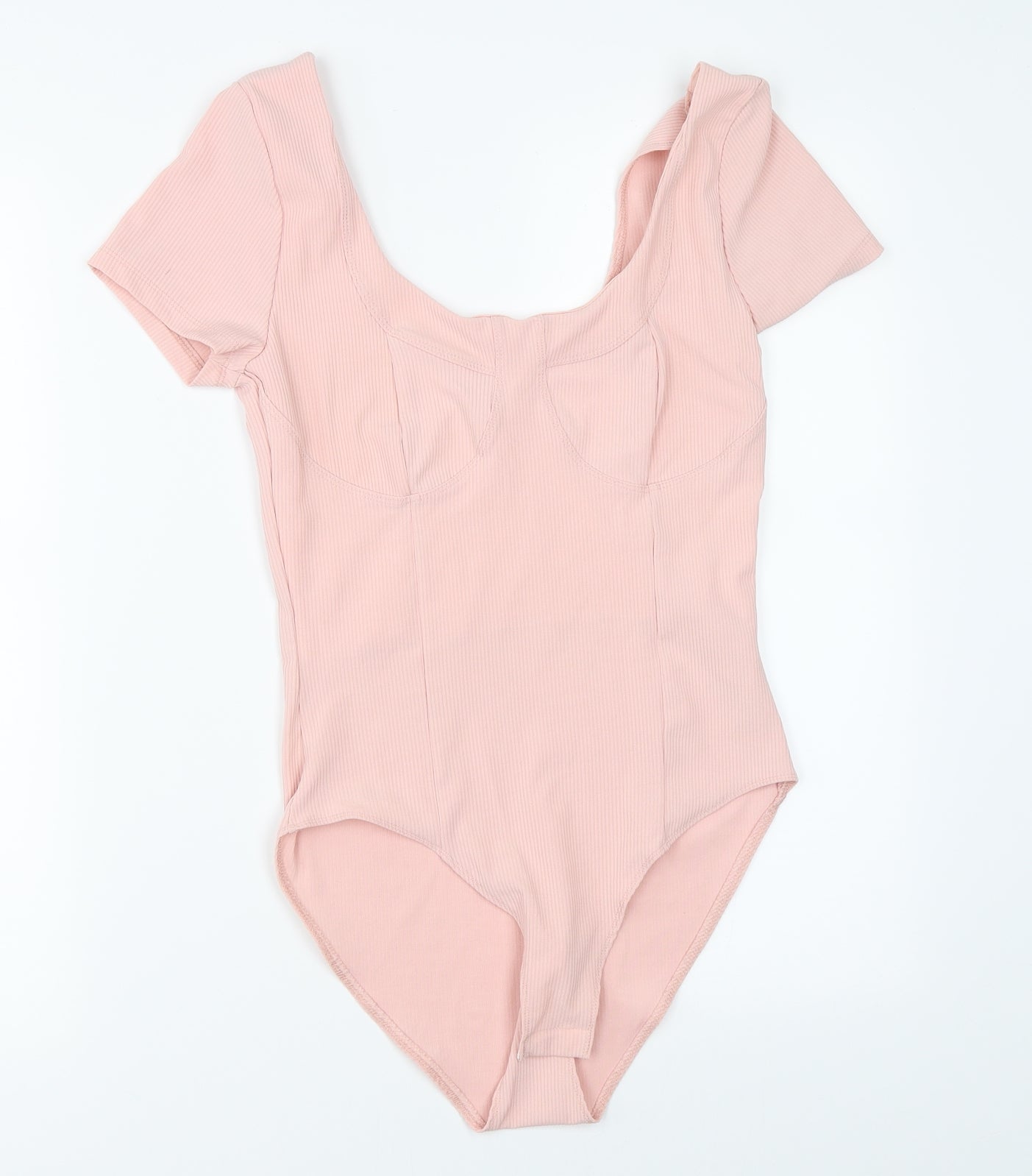 New Look Womens Pink   Basic Blouse Size 10  - bodysuit
