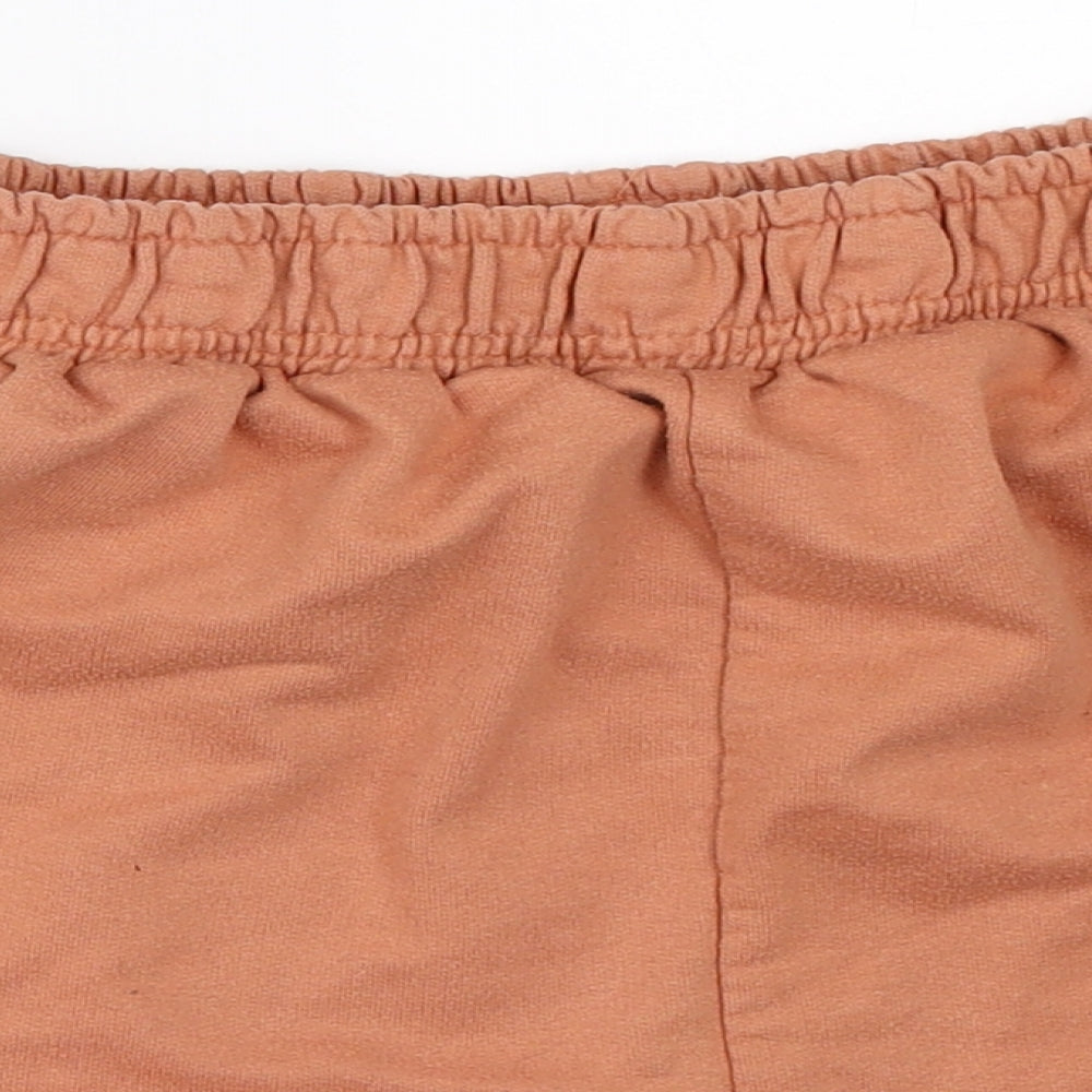 PRETTYLITTLETHING Womens Orange   Sweat Shorts Size 14