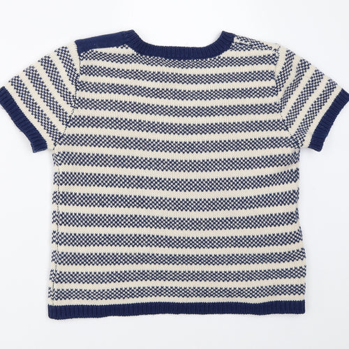 Authentic Clothing Company Womens Blue Striped  Pullover Jumper Size M
