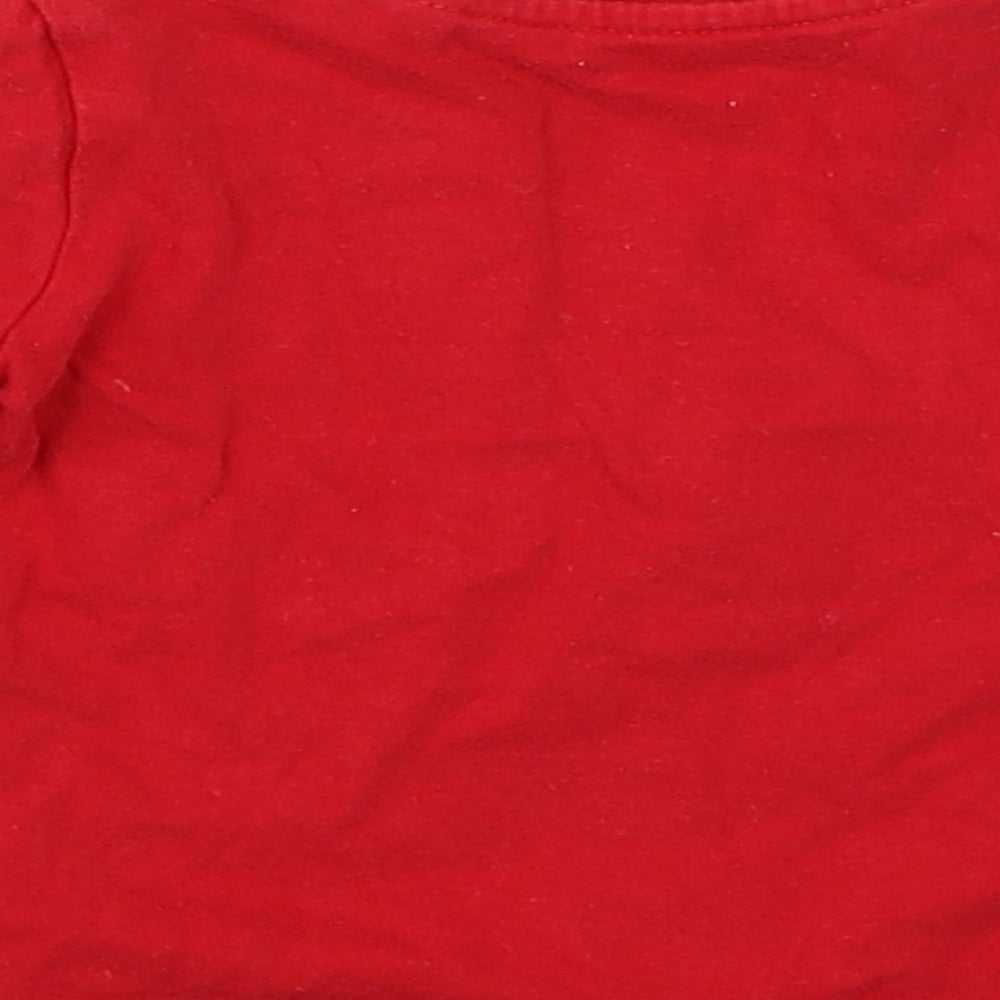 BHS Girls Red   Basic T-Shirt Size 6-9 Months