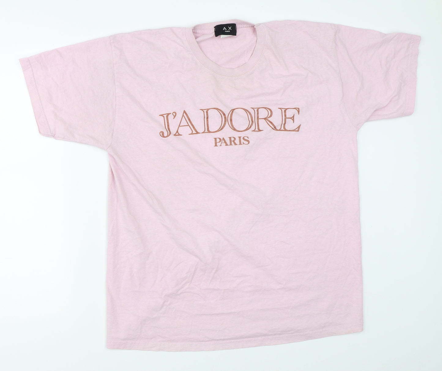 AX Paris Womens Pink   Basic T-Shirt Size M