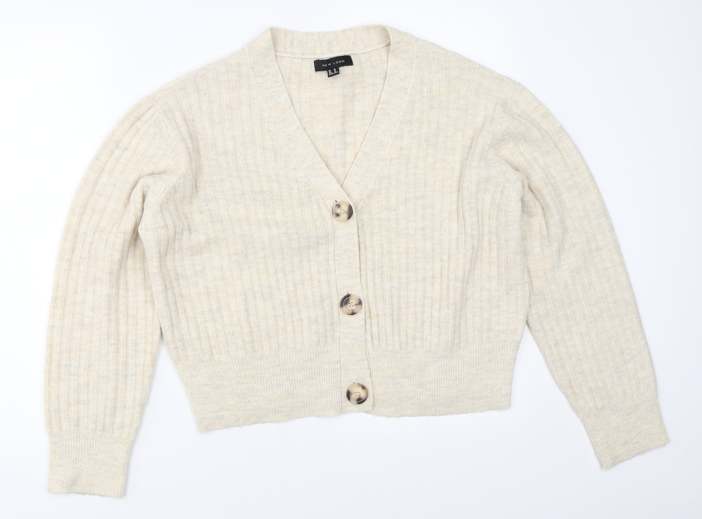 New Look Womens Beige   Cardigan Jumper Size M