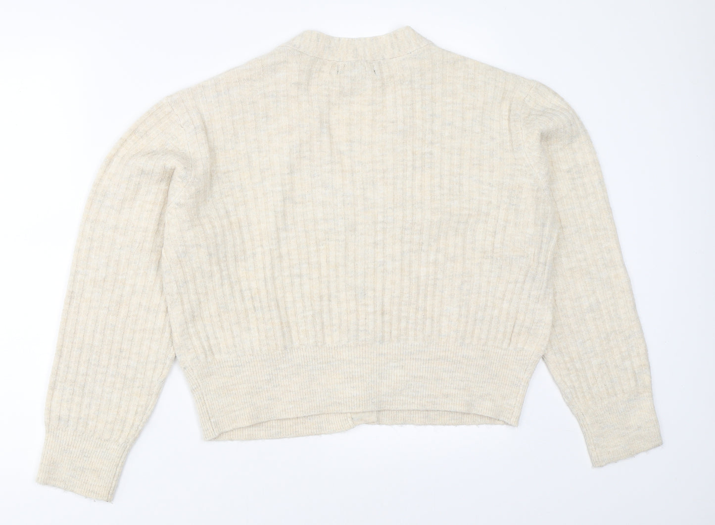 New Look Womens Beige   Cardigan Jumper Size M