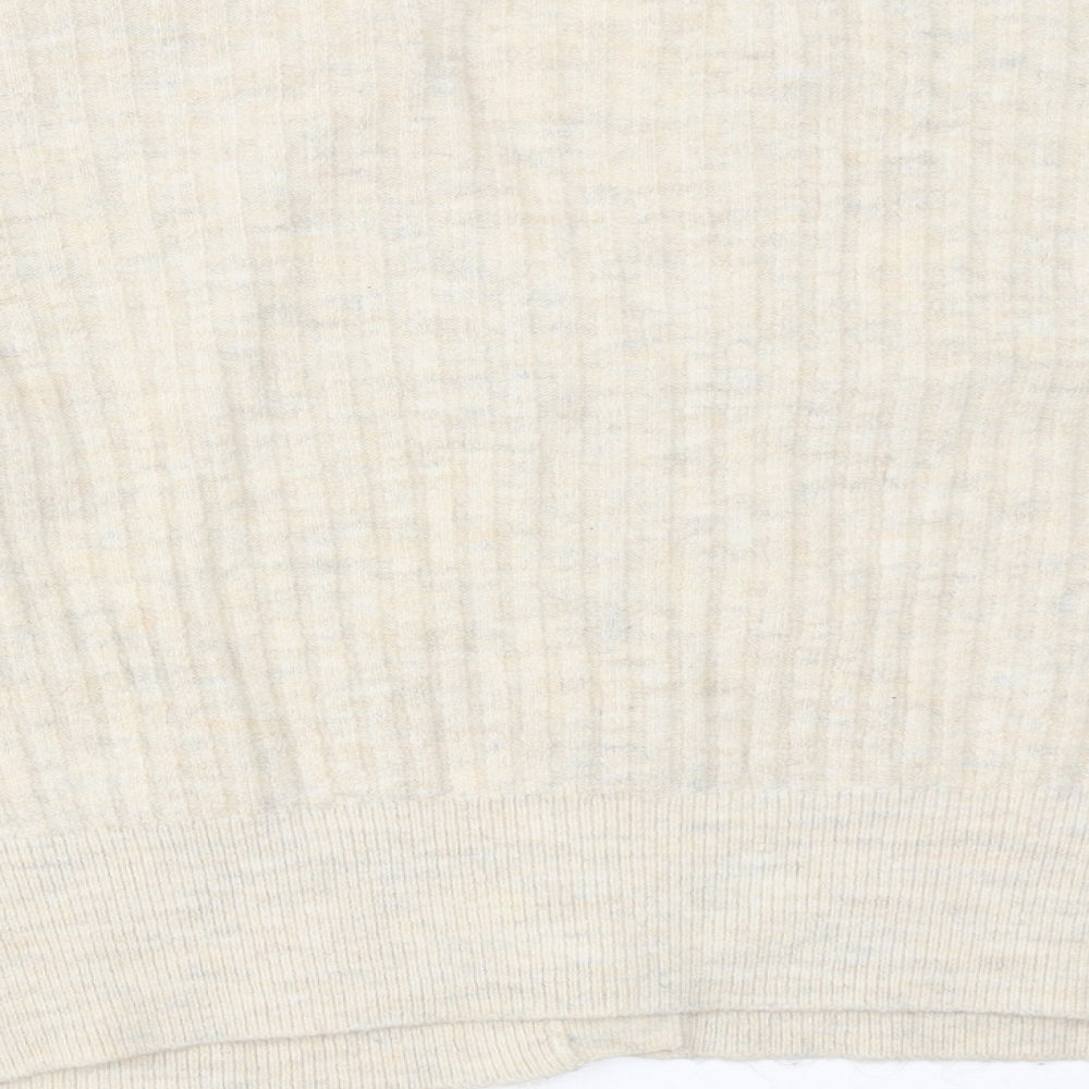 New Look Womens Beige   Cardigan Jumper Size M