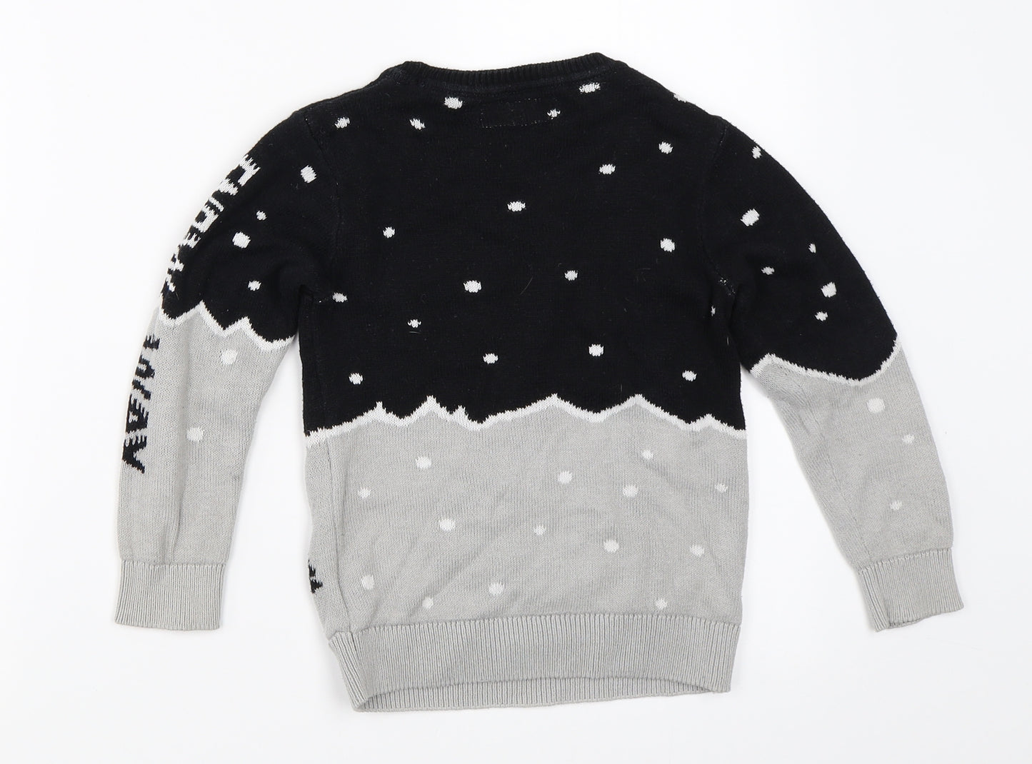 NEXT Boys Grey   Pullover Jumper Size 4 Years  - christmas jumper